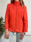 Orange 90's Zip Thru Jacket Size 10