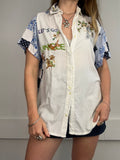 Jungle 90's Embroidered Shirt Size 12