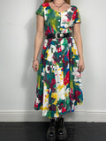 Floral 90's Midi Dress Size 12