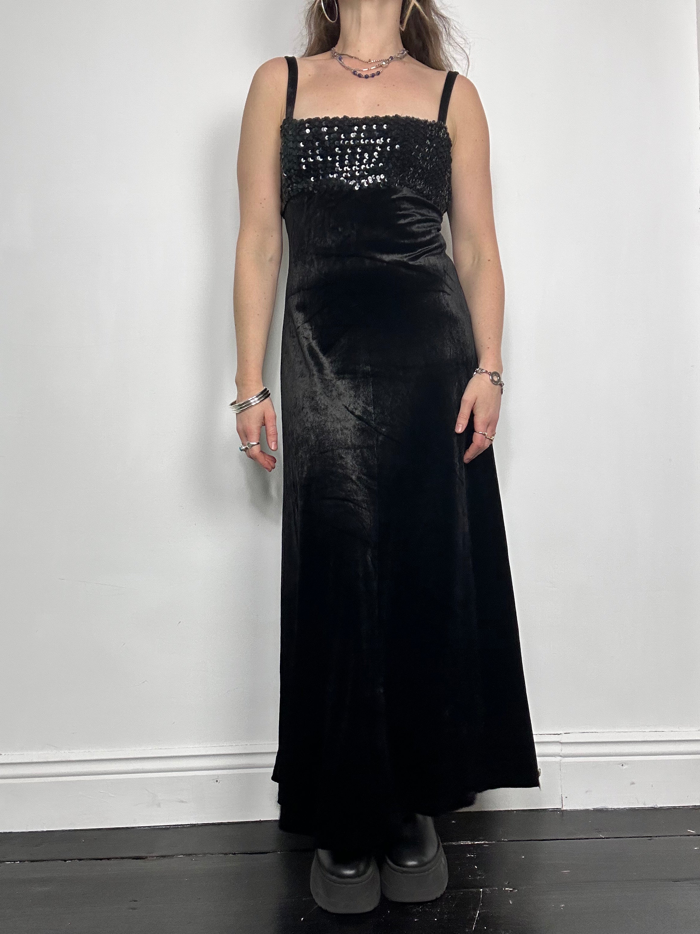 Velvet Sequin 80's Dress Size 10