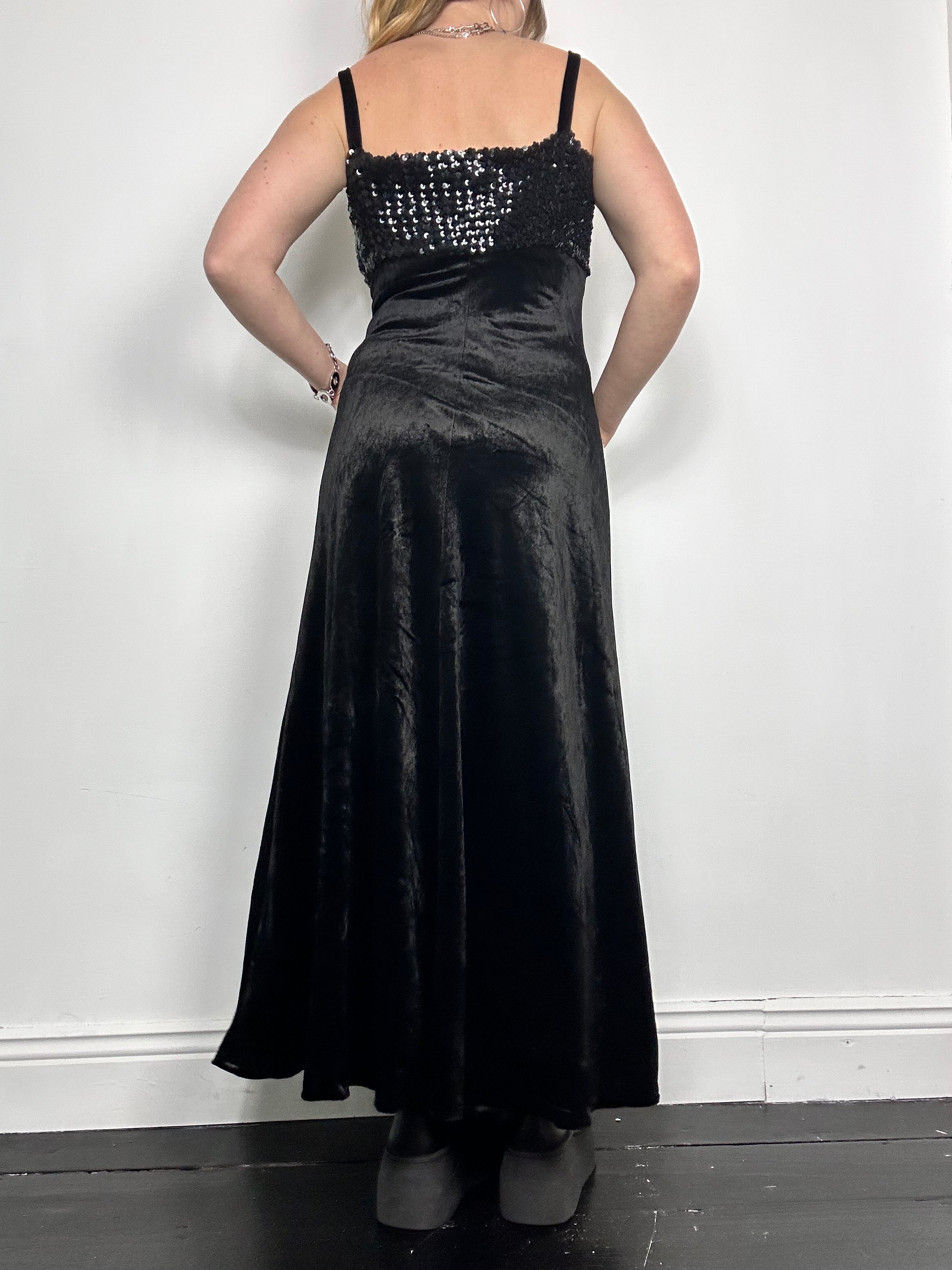 Velvet Sequin 80's Dress Size 10