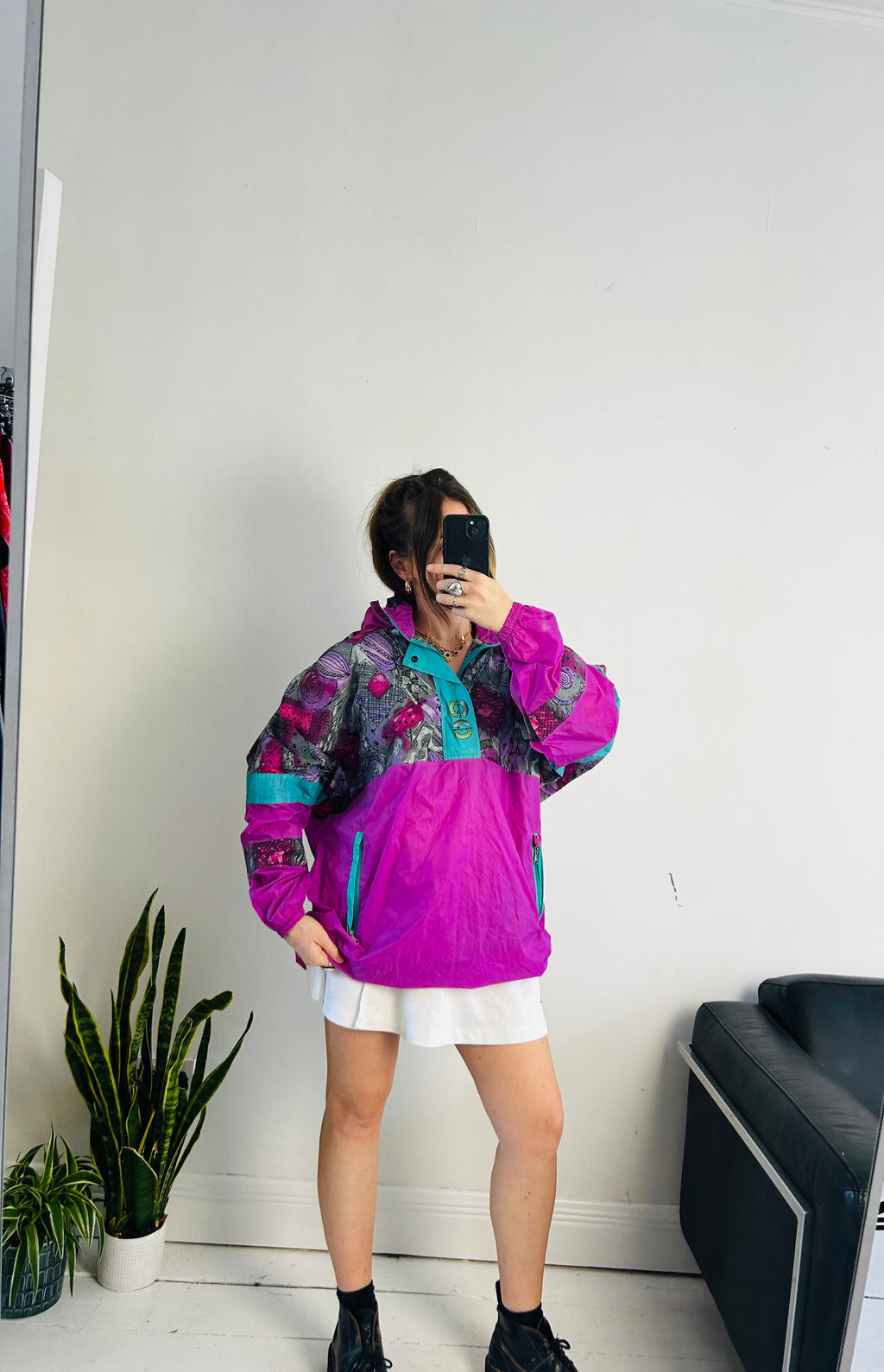 Pink 80's Raincoat Size