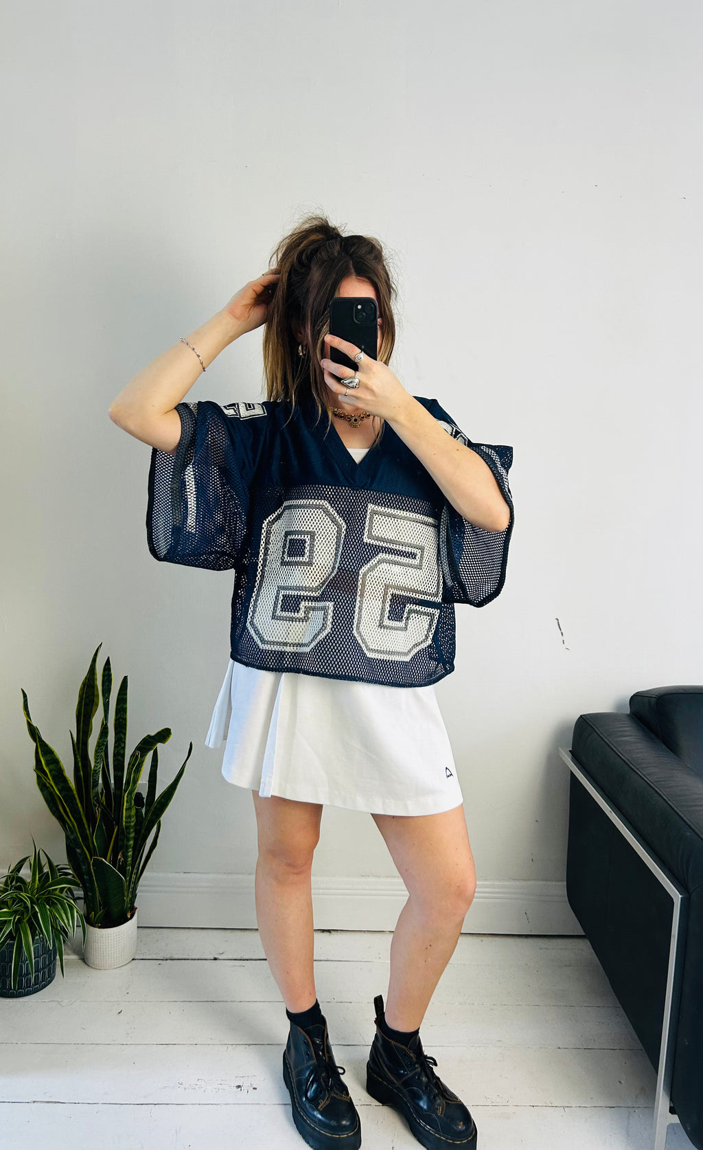 Cropped Mesh Jersey Size L