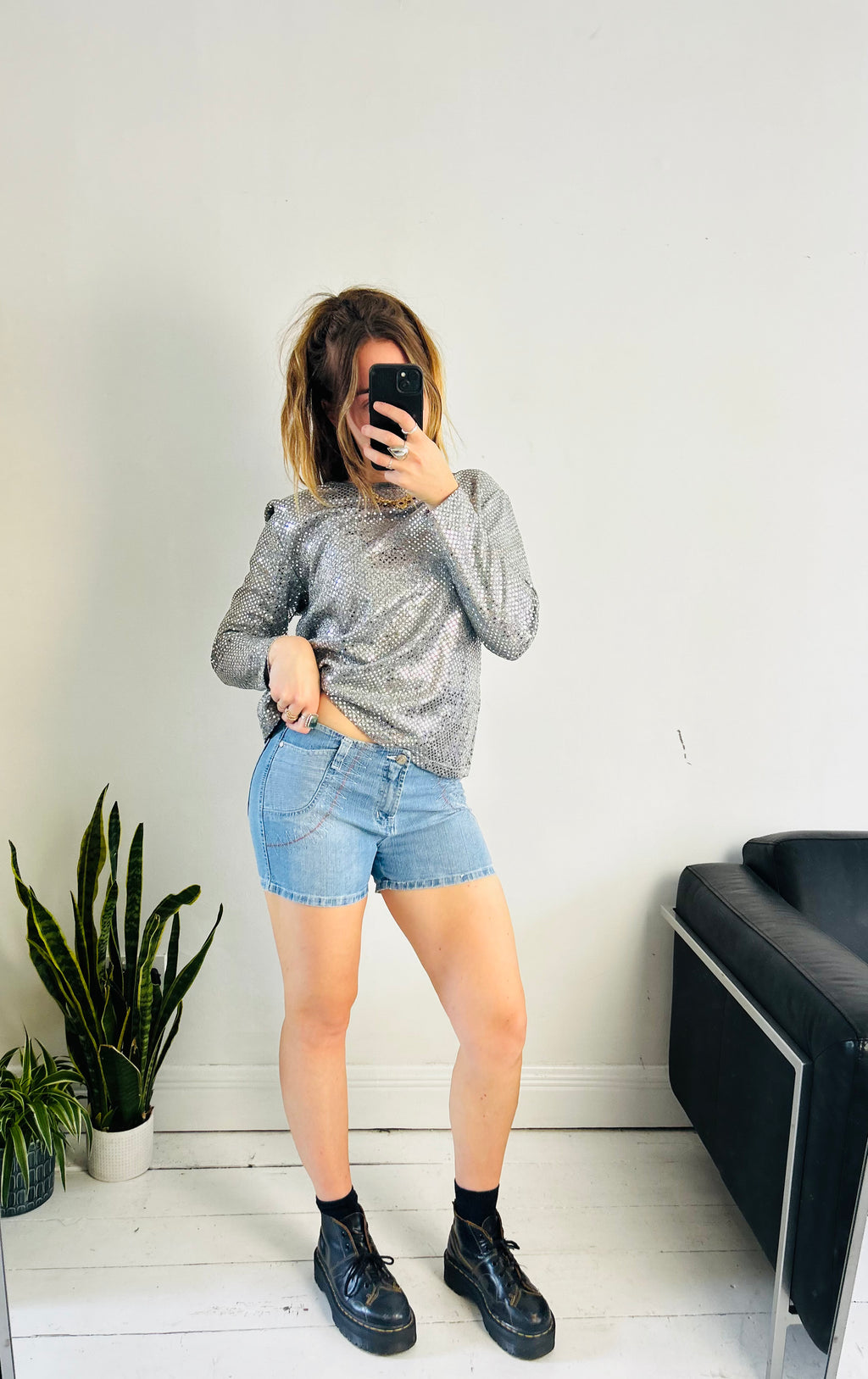 Sequin80's Long Sleeve top Size 12