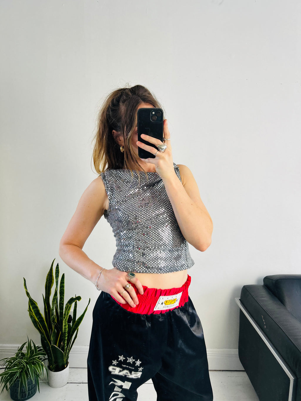 80's Thai Kick Boxing Pants Size s/m