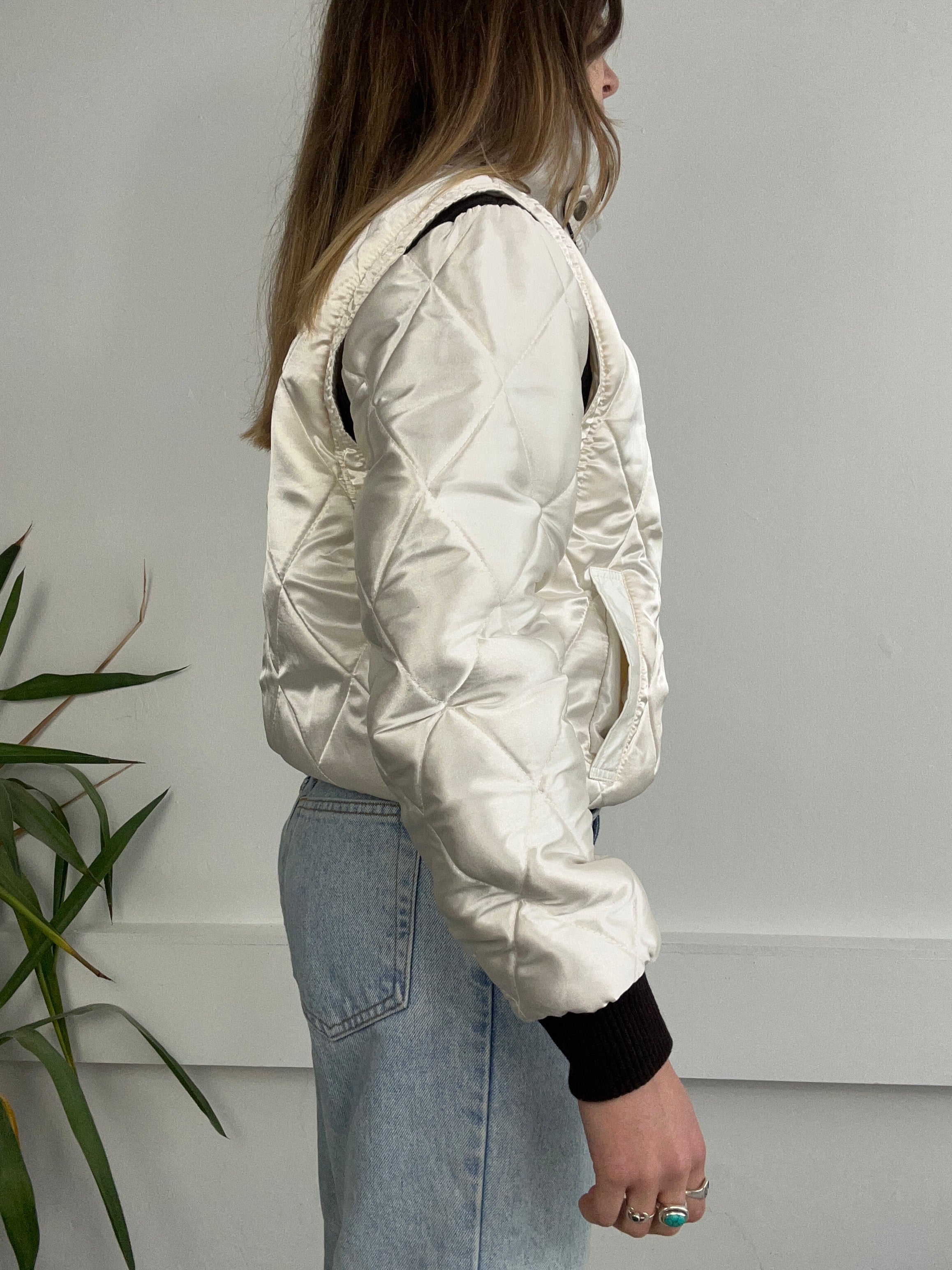 Scorpio Satin Bomber Jacket Size S