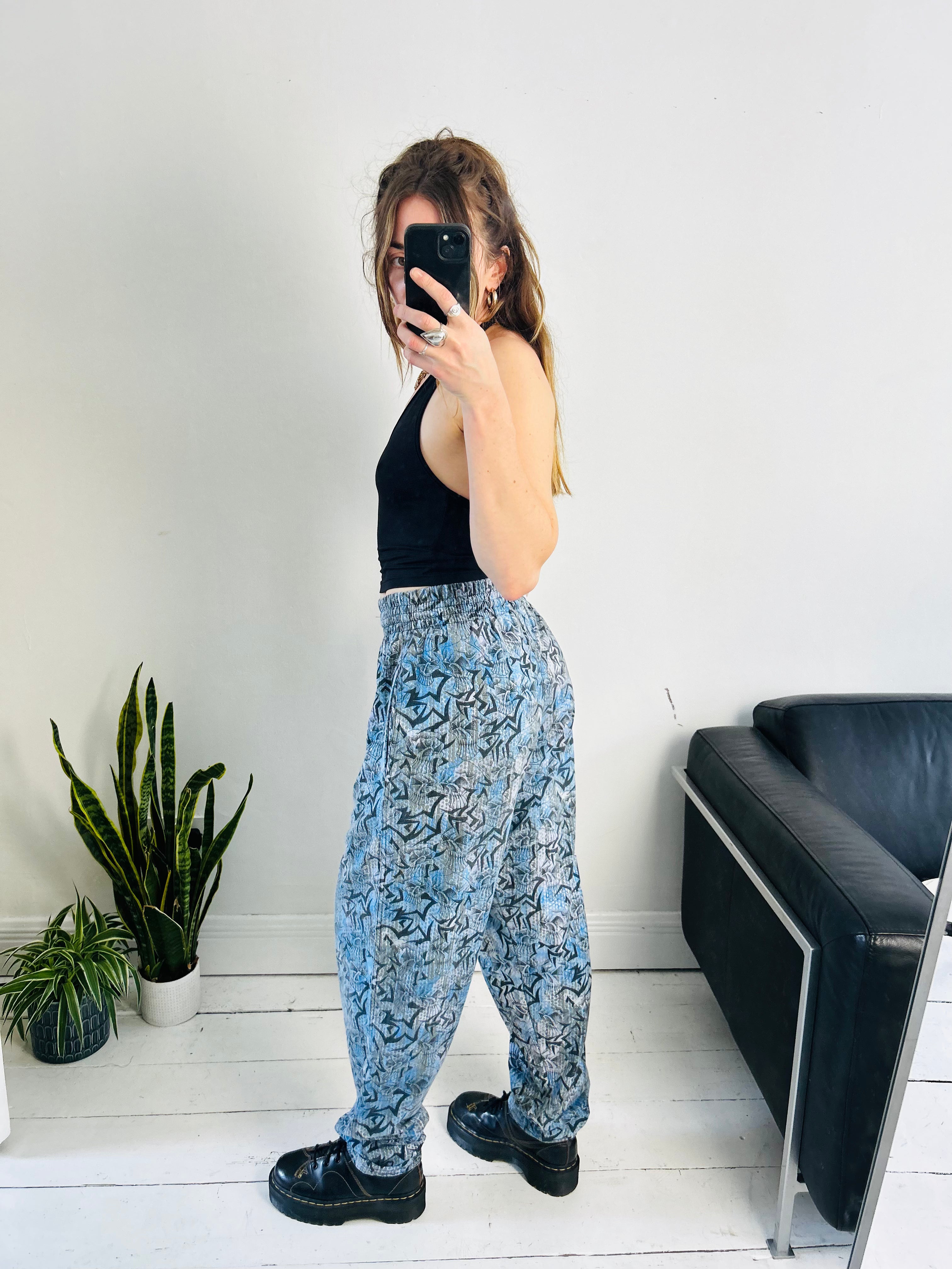 80's Muscle Pant Joggers Size 8/10/12 Elasticated