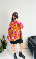 90's Floral Sweater Size L