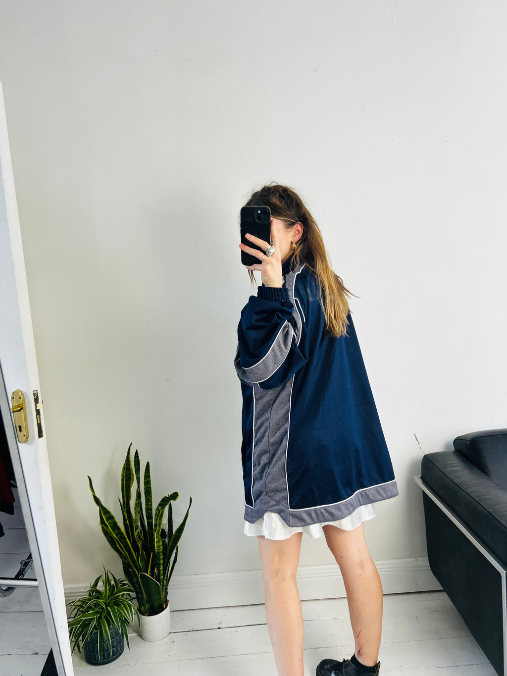 Reebok Navy Track Jacket Size Xl