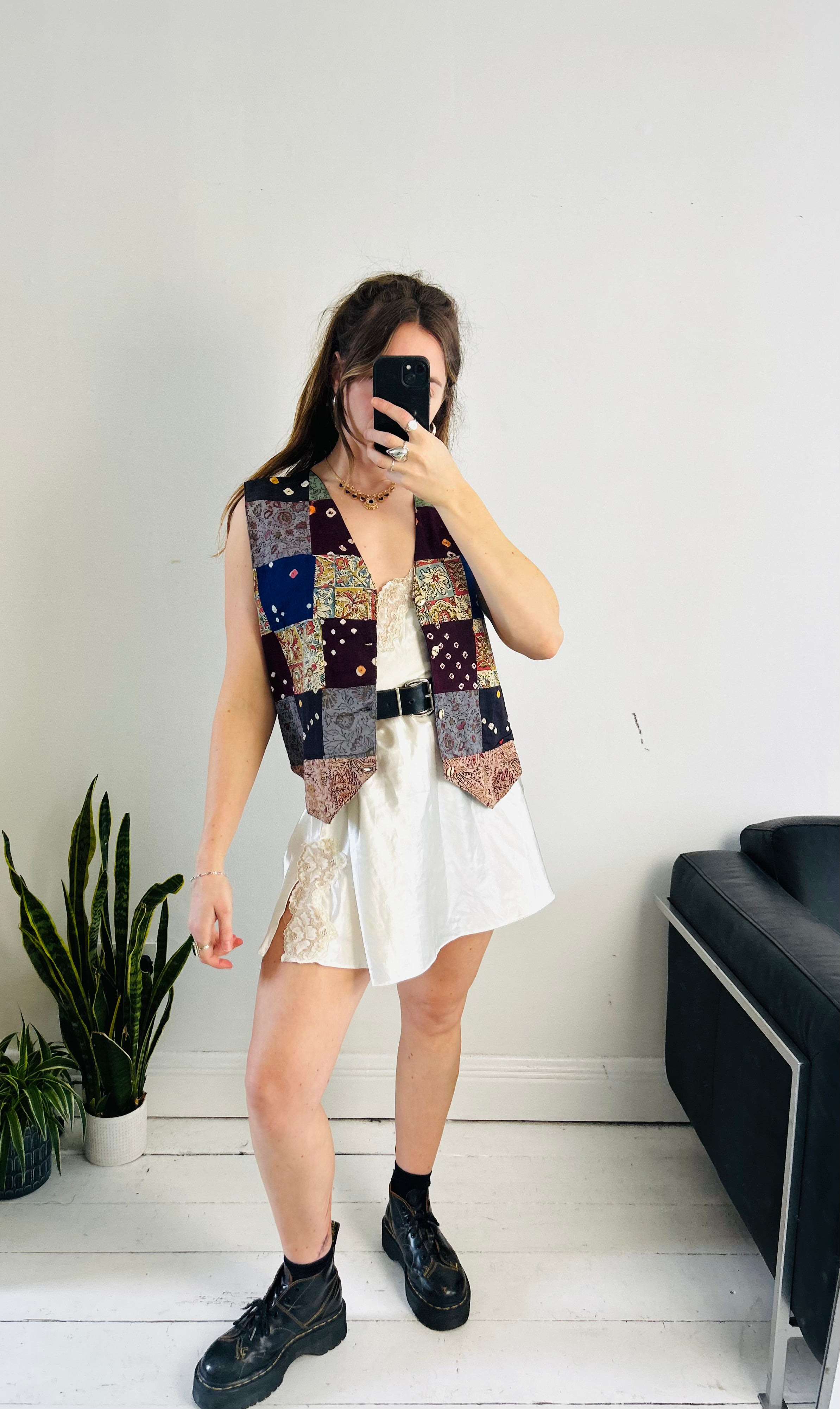 Patchwork Waistcoat Size M