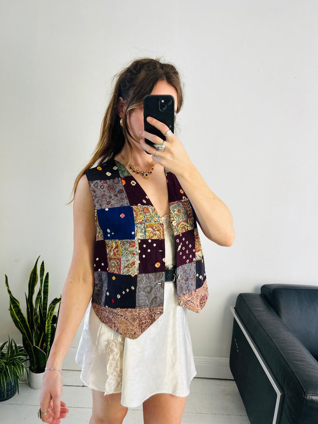 Patchwork Waistcoat Size M