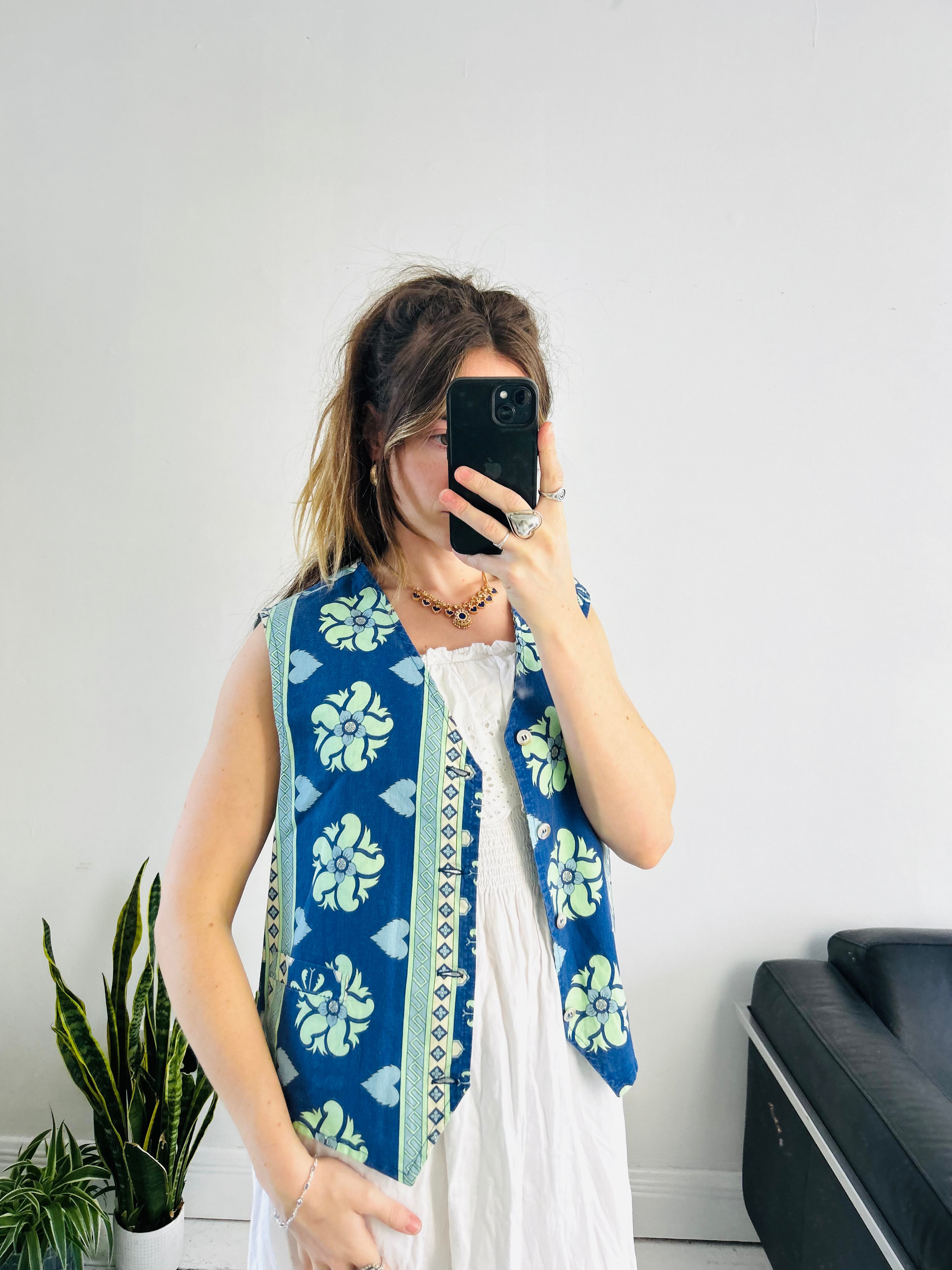 90's Printed Wiastcoat Size 14