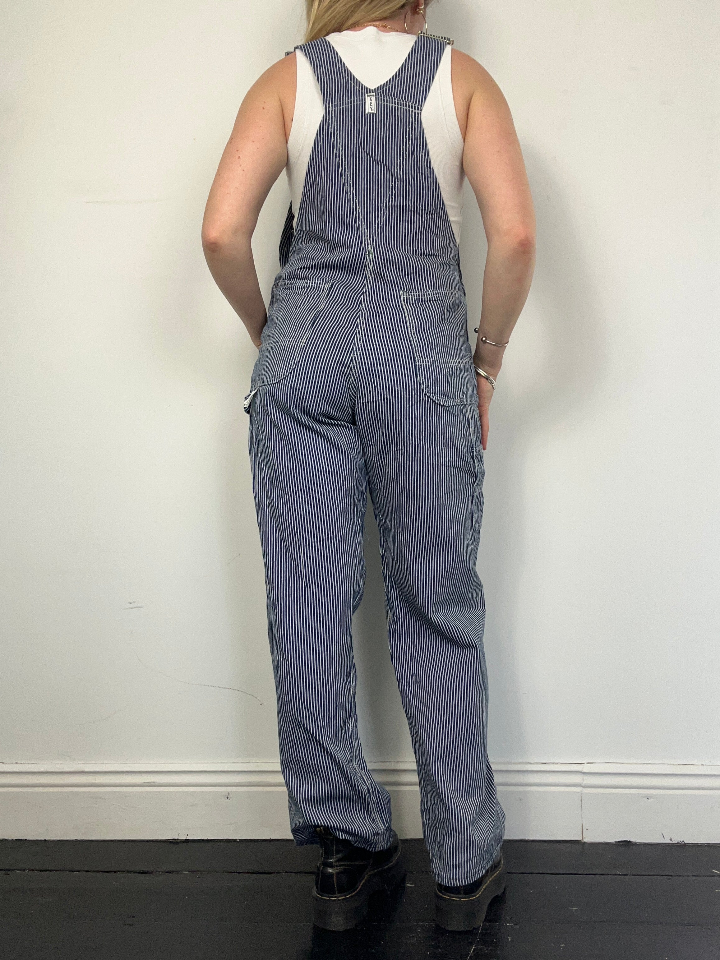 Pinstripe Dungarees Size 10