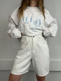 White 90's Denim Jorts Size 10
