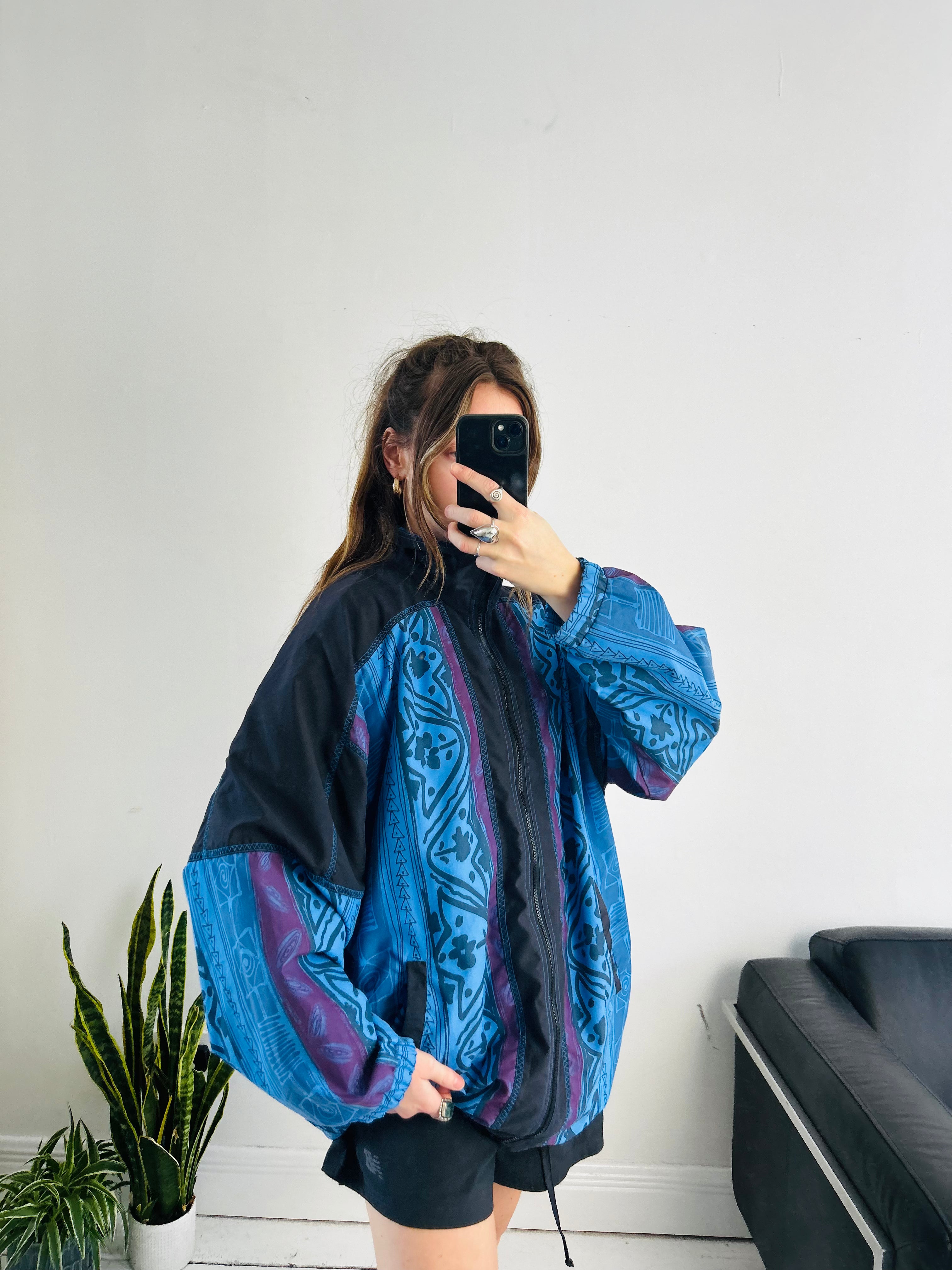 Blue 80's Jacket Size Xl