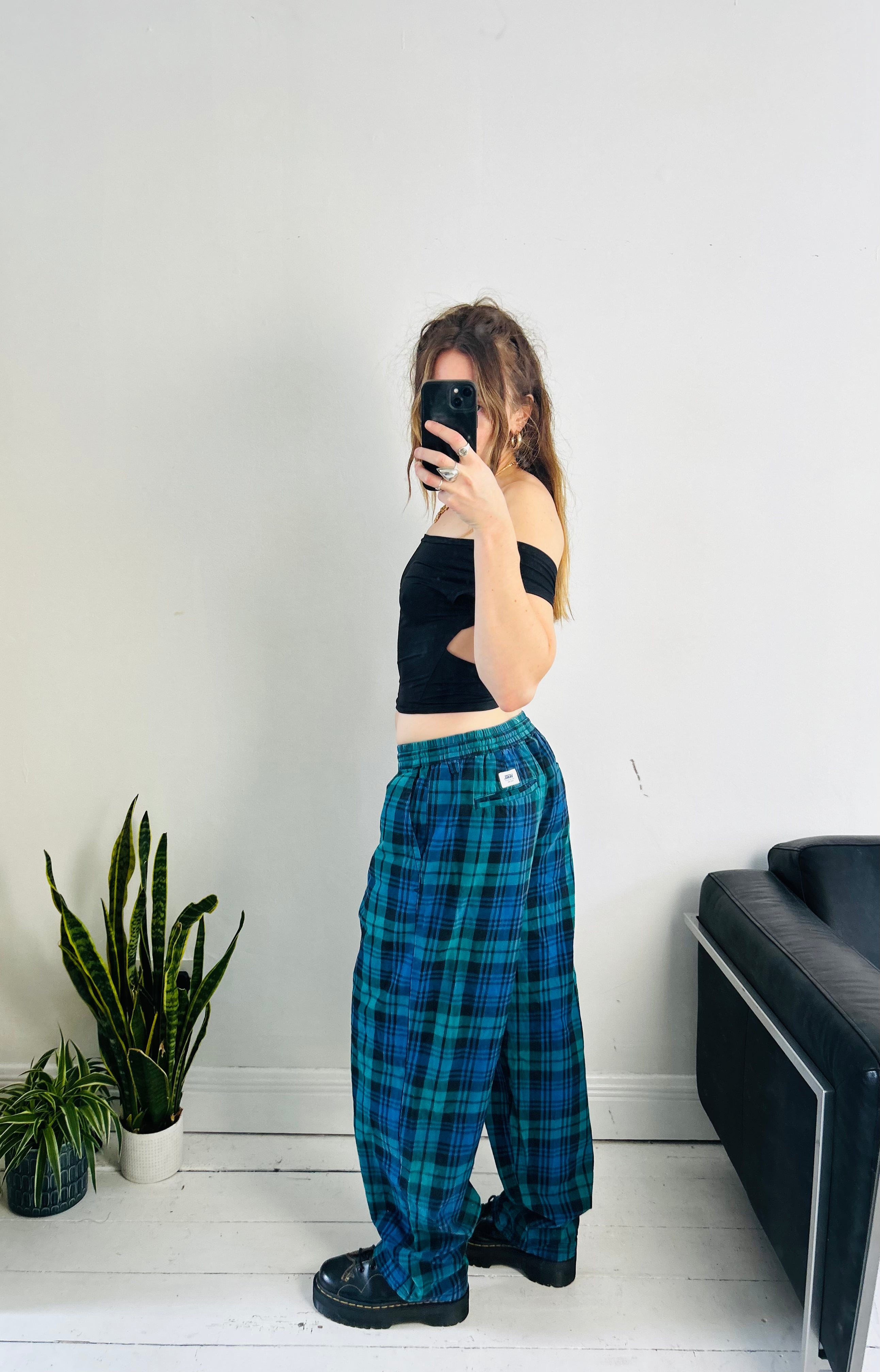 Vans tartan Baggy Skater Pants Size M