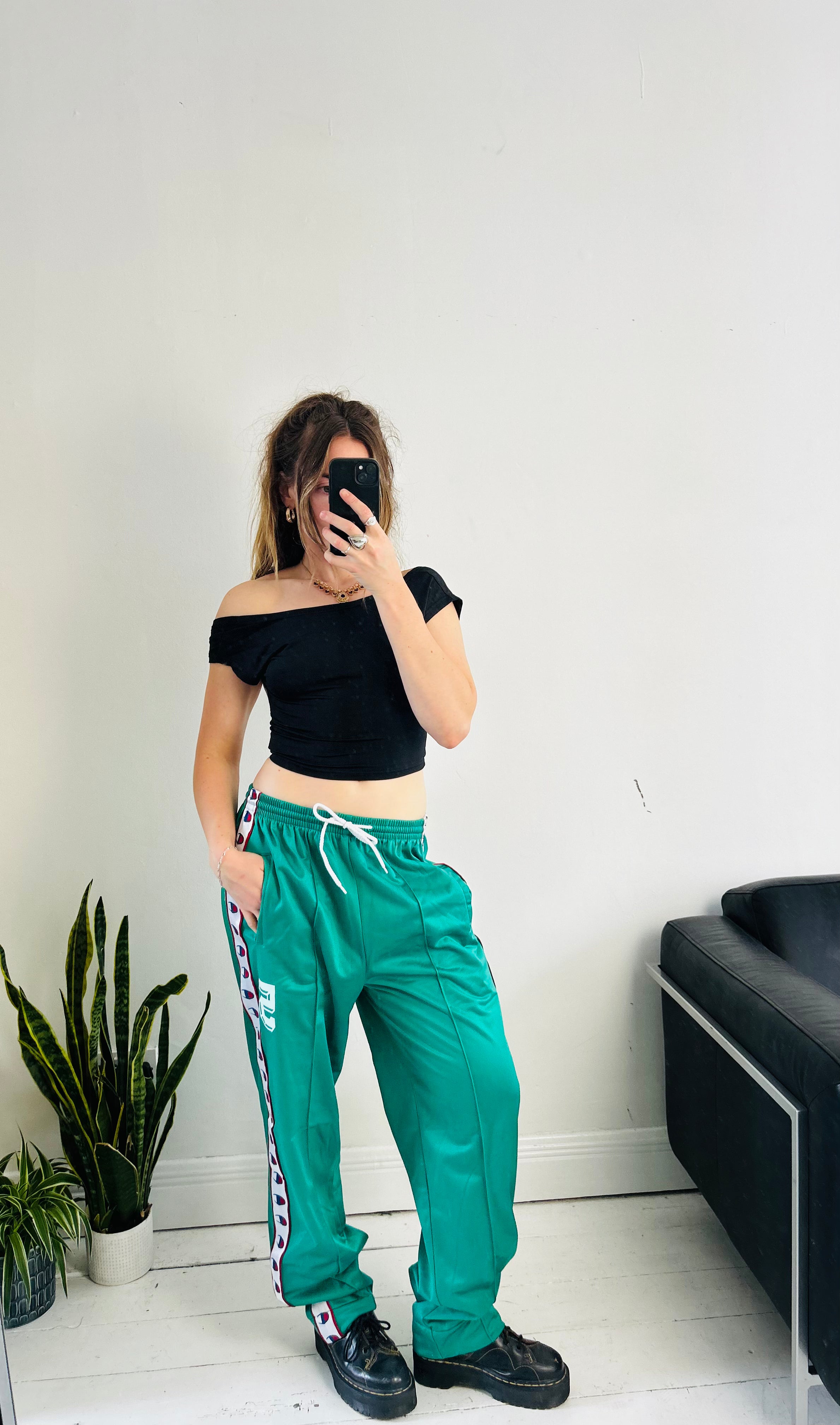 Champion Green Trackies Size L