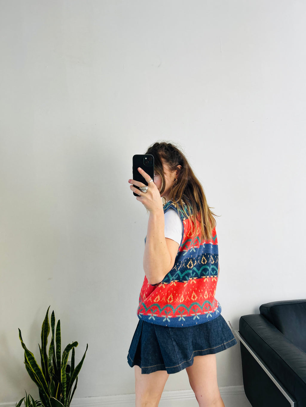 90's Knitted Sweater Vest Size L