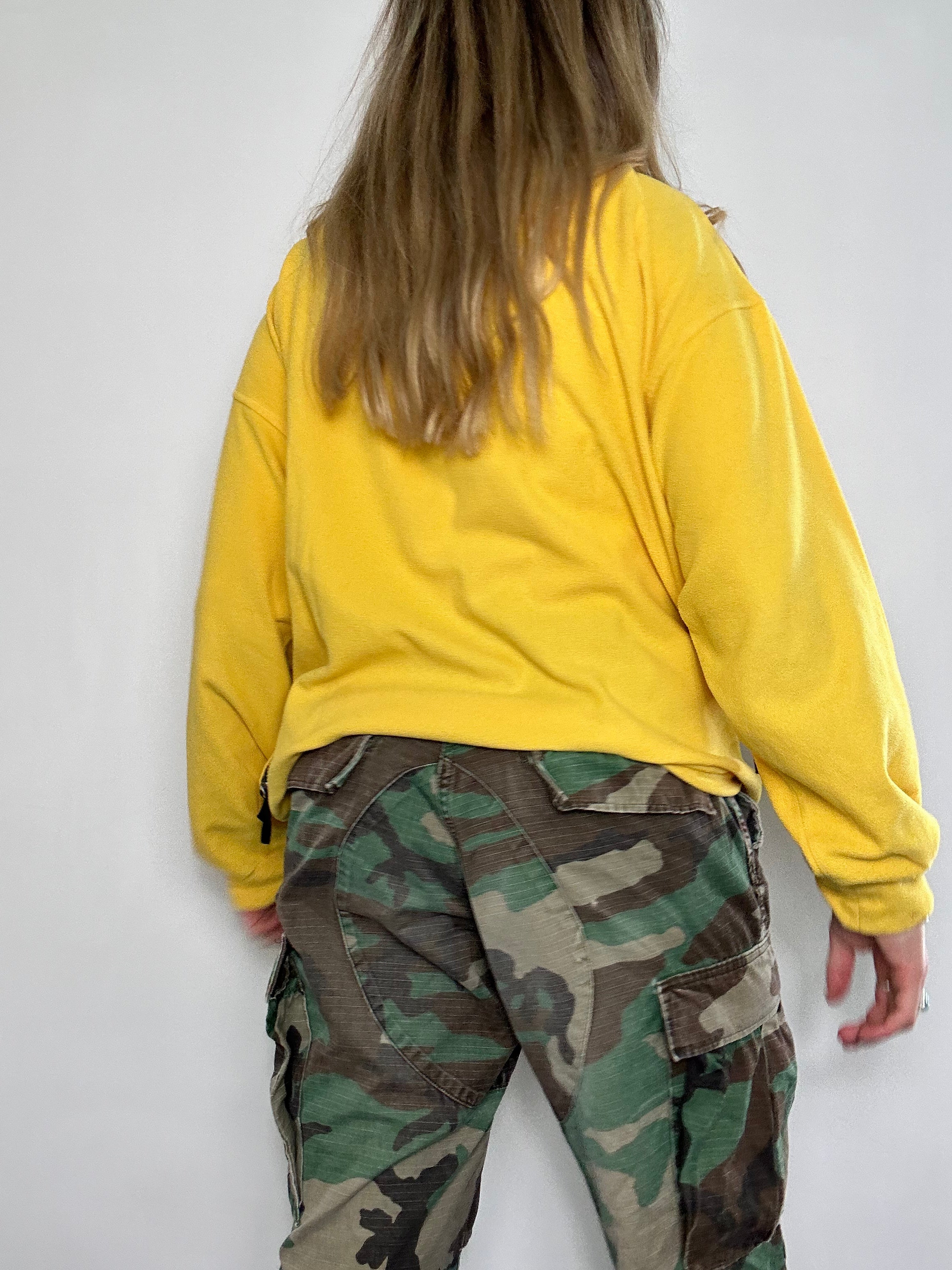 Tartan Yellow Fleece SIze M