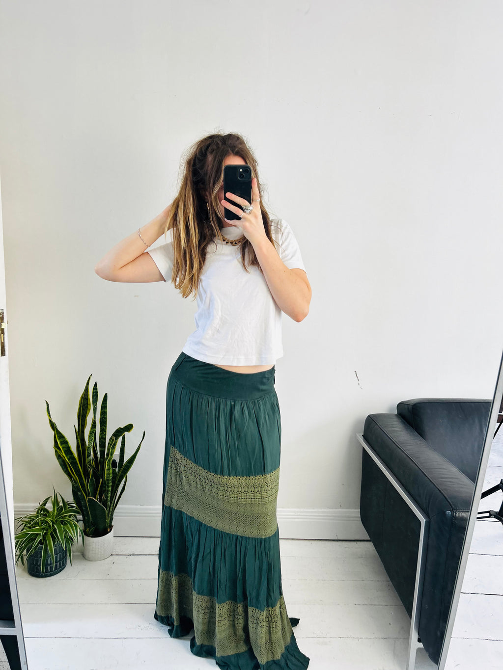 Green Maxi Skirt Size 12