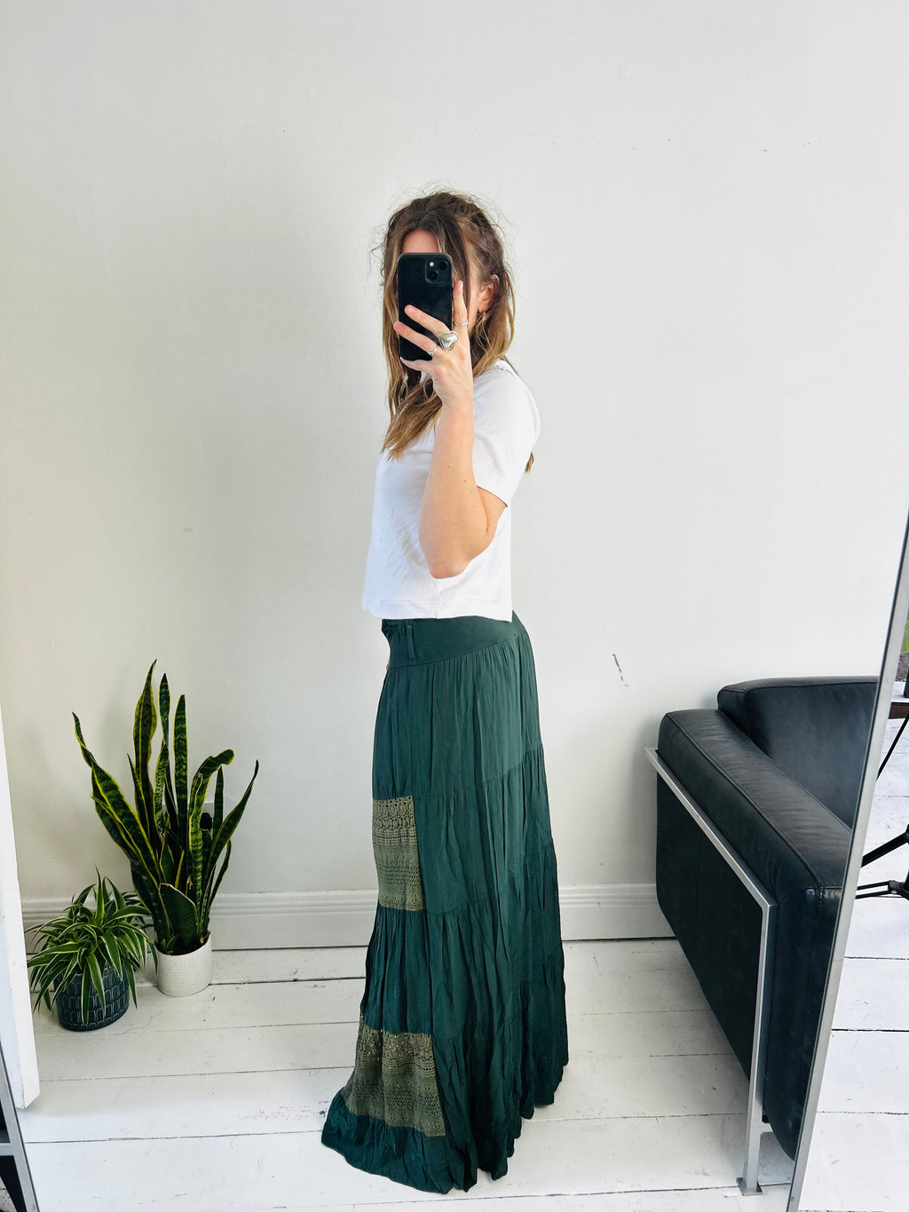 Green Maxi Skirt Size 12