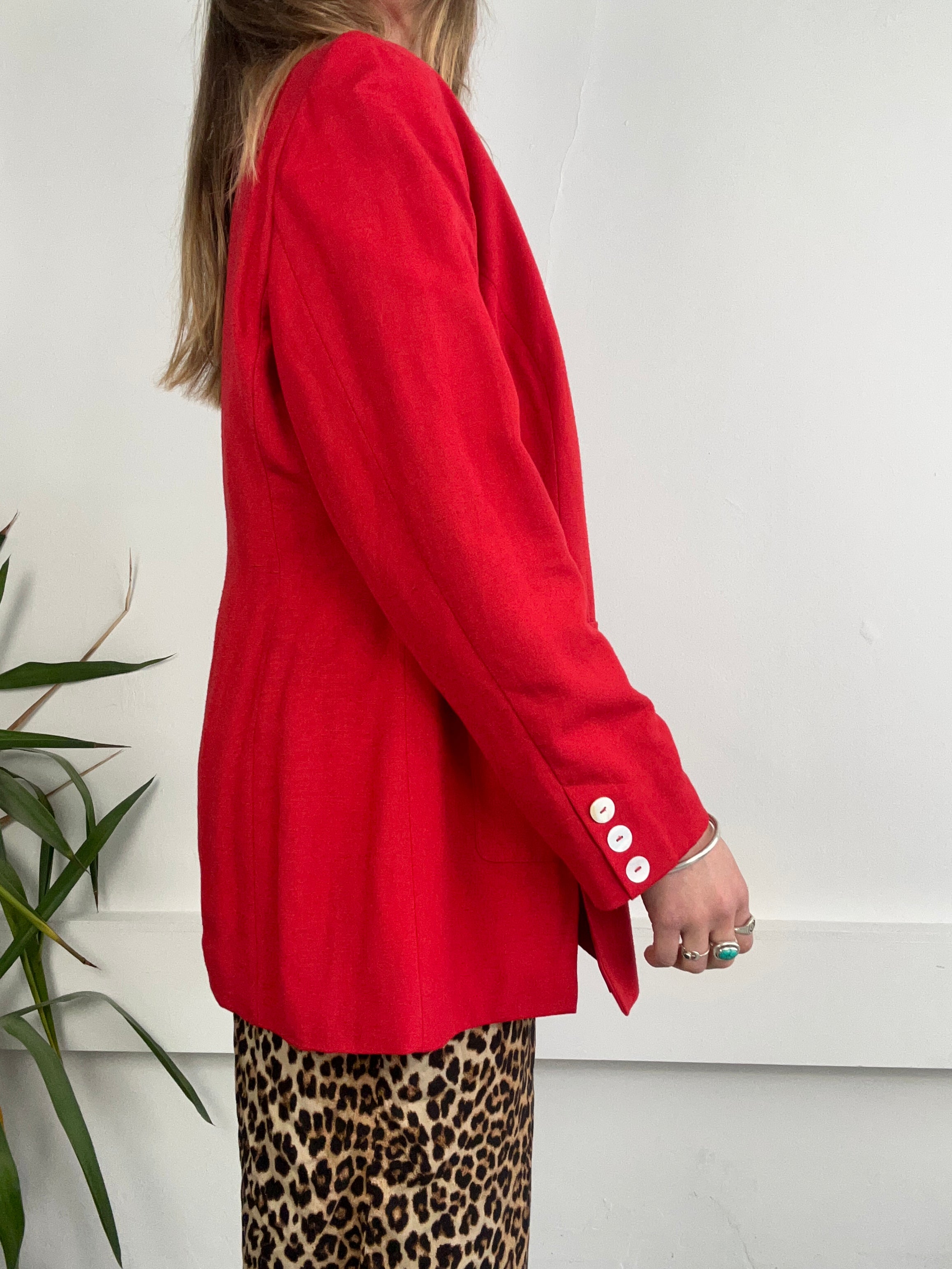 Red 80's Blazer Size L