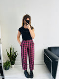 Pink Tartan Pants Size 6