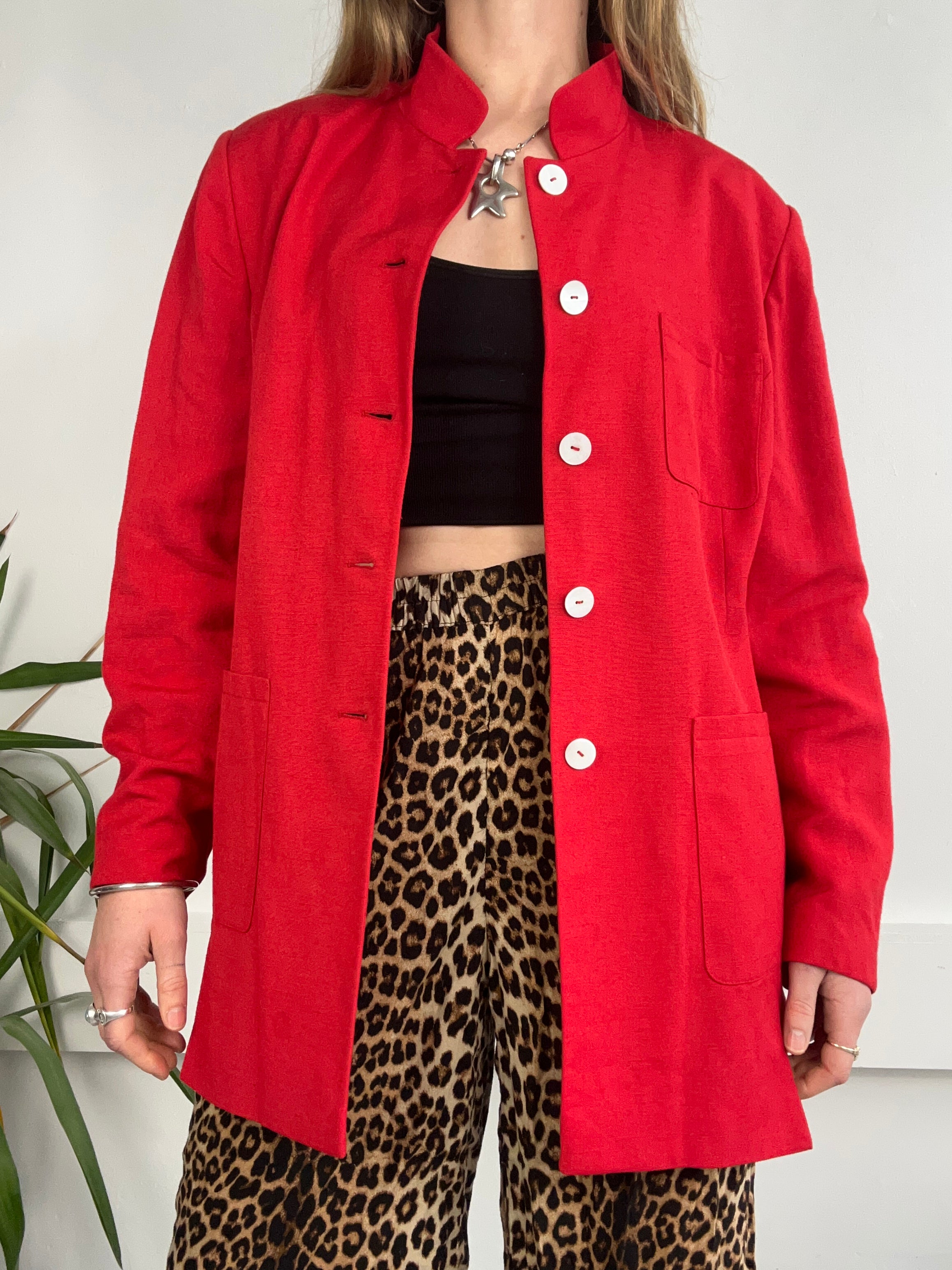 Red 80's Blazer Size L