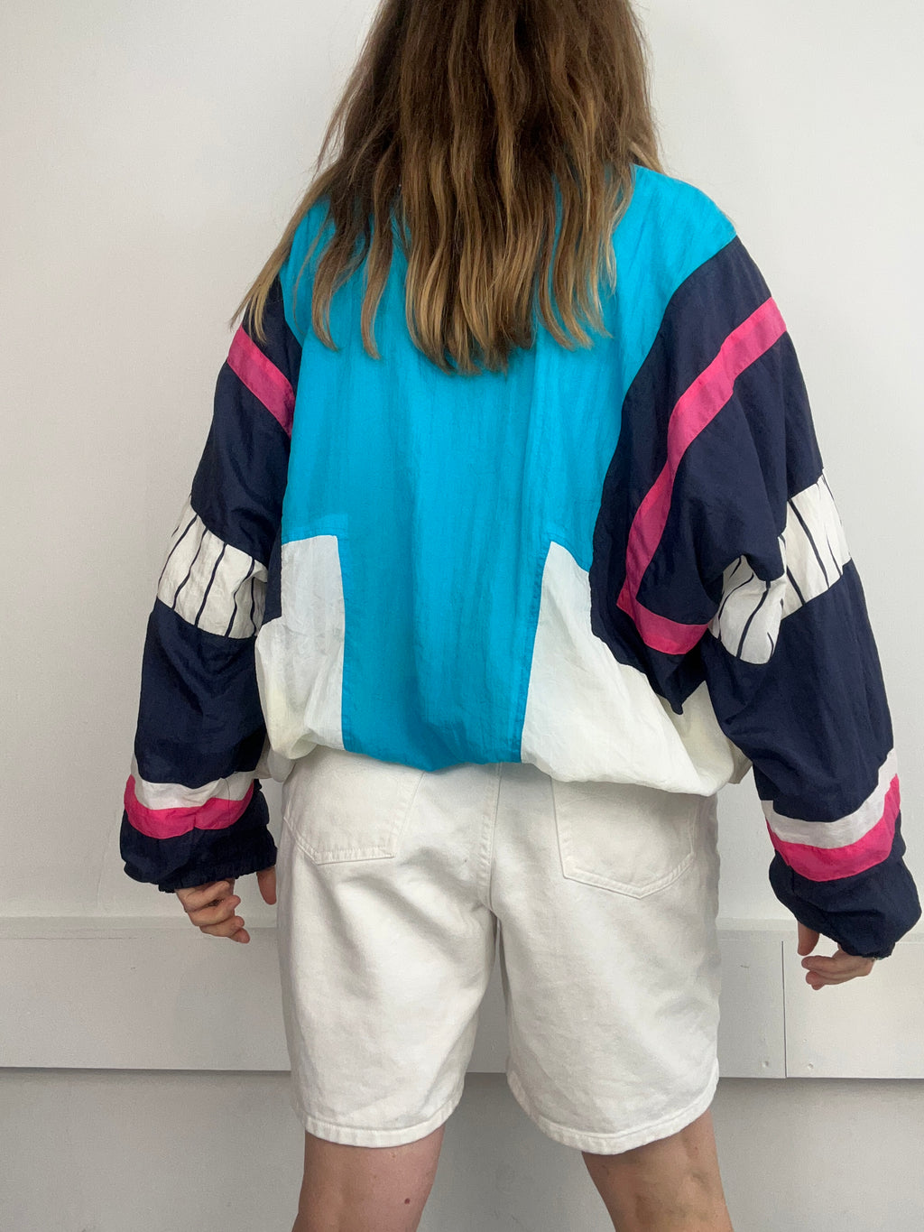 Shell Jacket Pink And Blue Size L