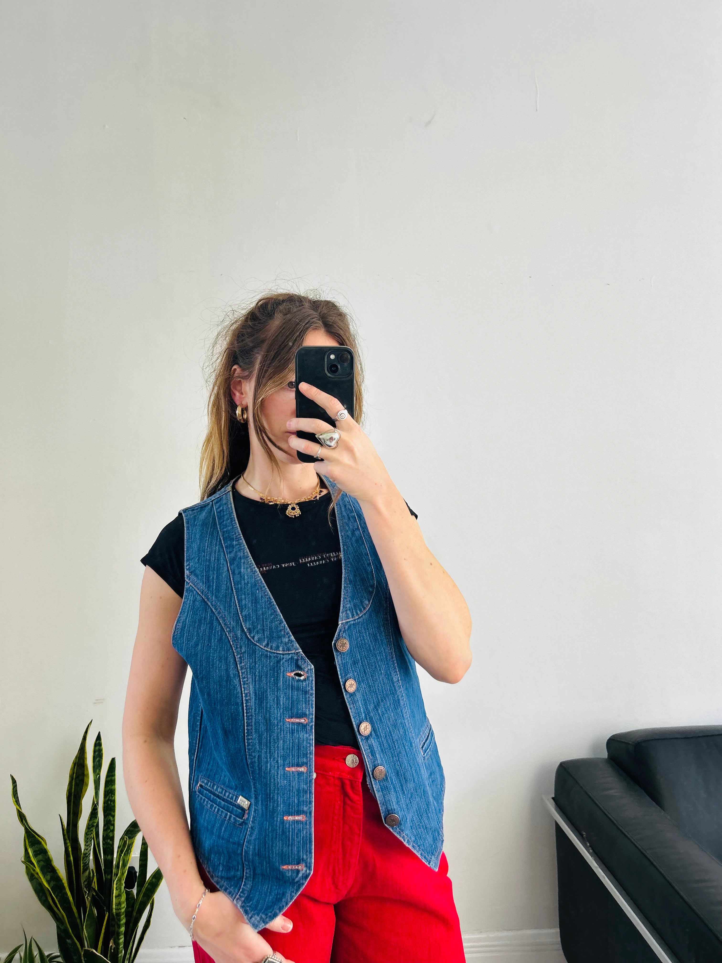 Denim 90's Waistcoat Size M