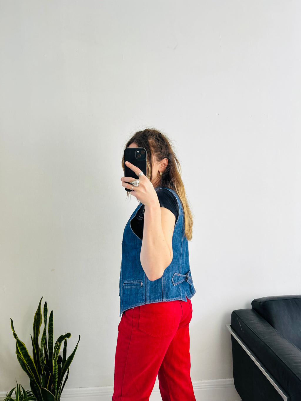 Denim 90's Waistcoat Size M