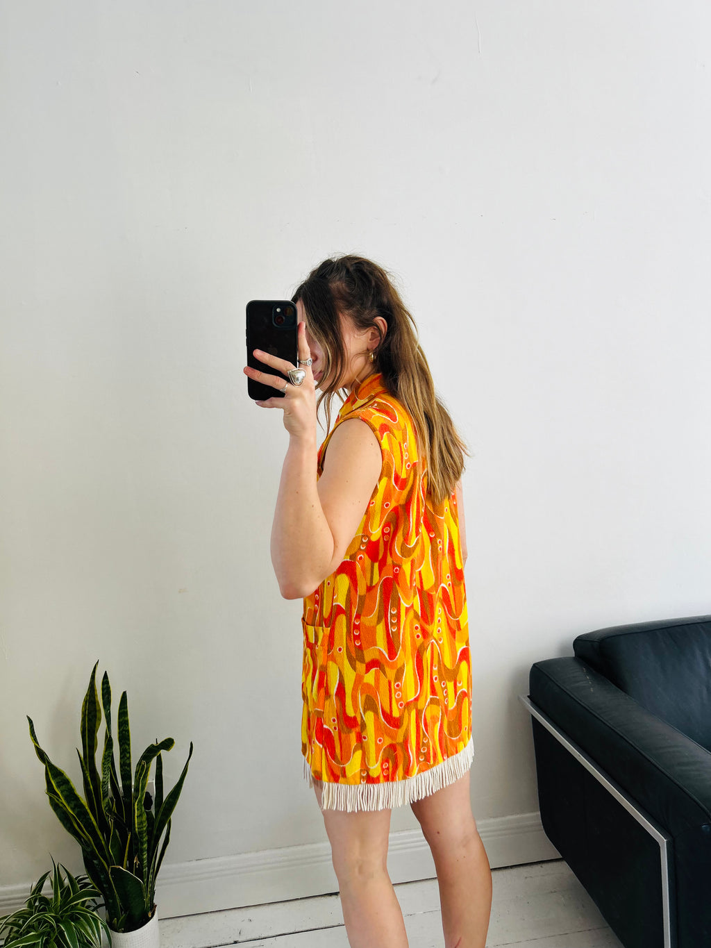 1960's Towlin Fringed Mini Dress Size 12