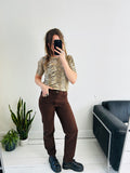 Brown mid Rise 90's Jeans Size 8