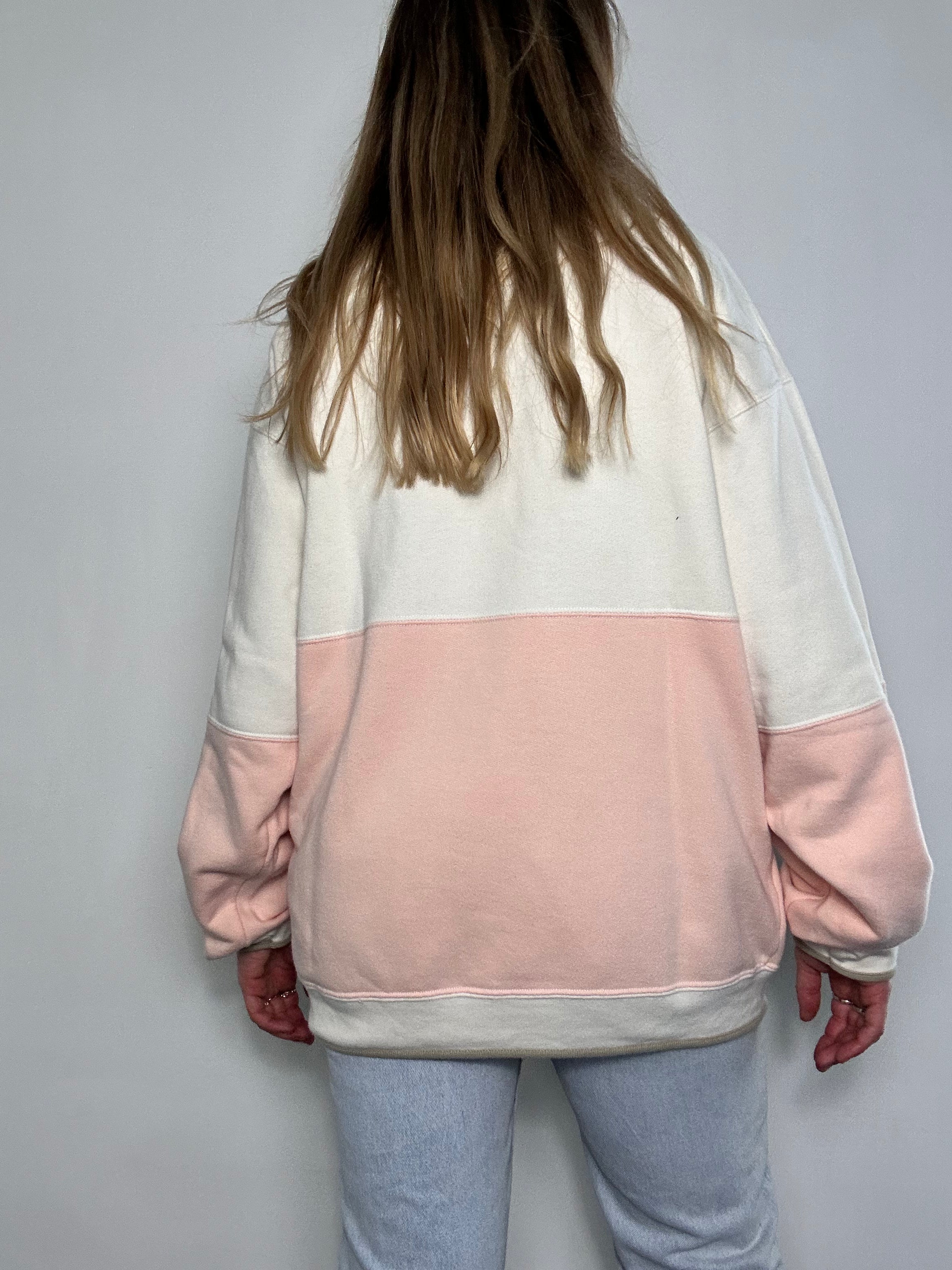 Pink And Cream Kappa Sweater Size L