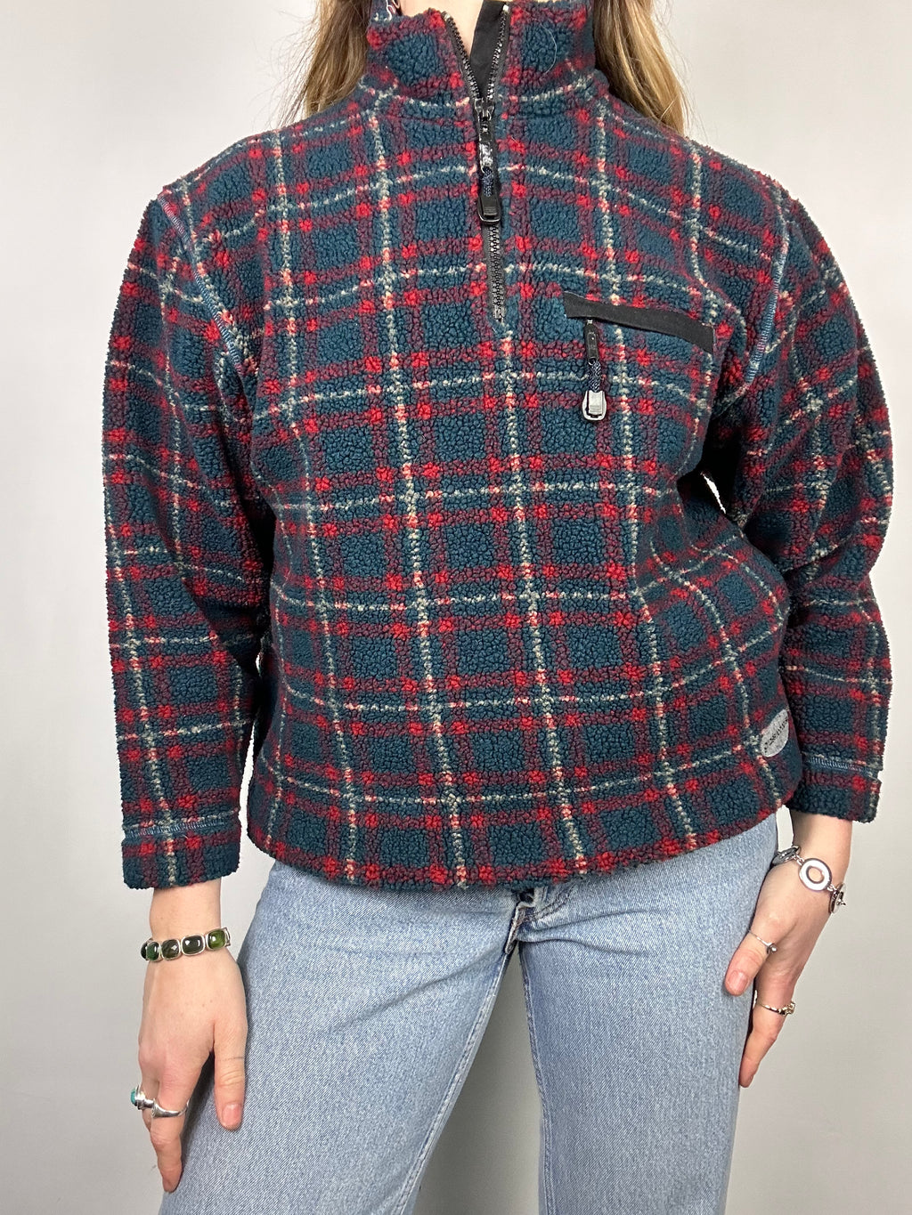 Tartan 90's Teddy Fleece Size S
