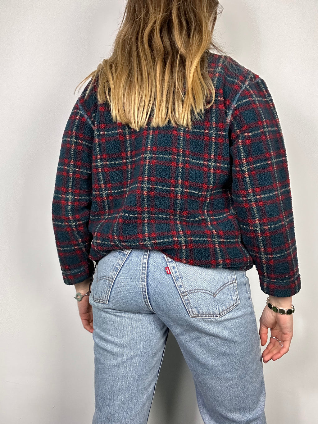 Tartan 90's Teddy Fleece Size S