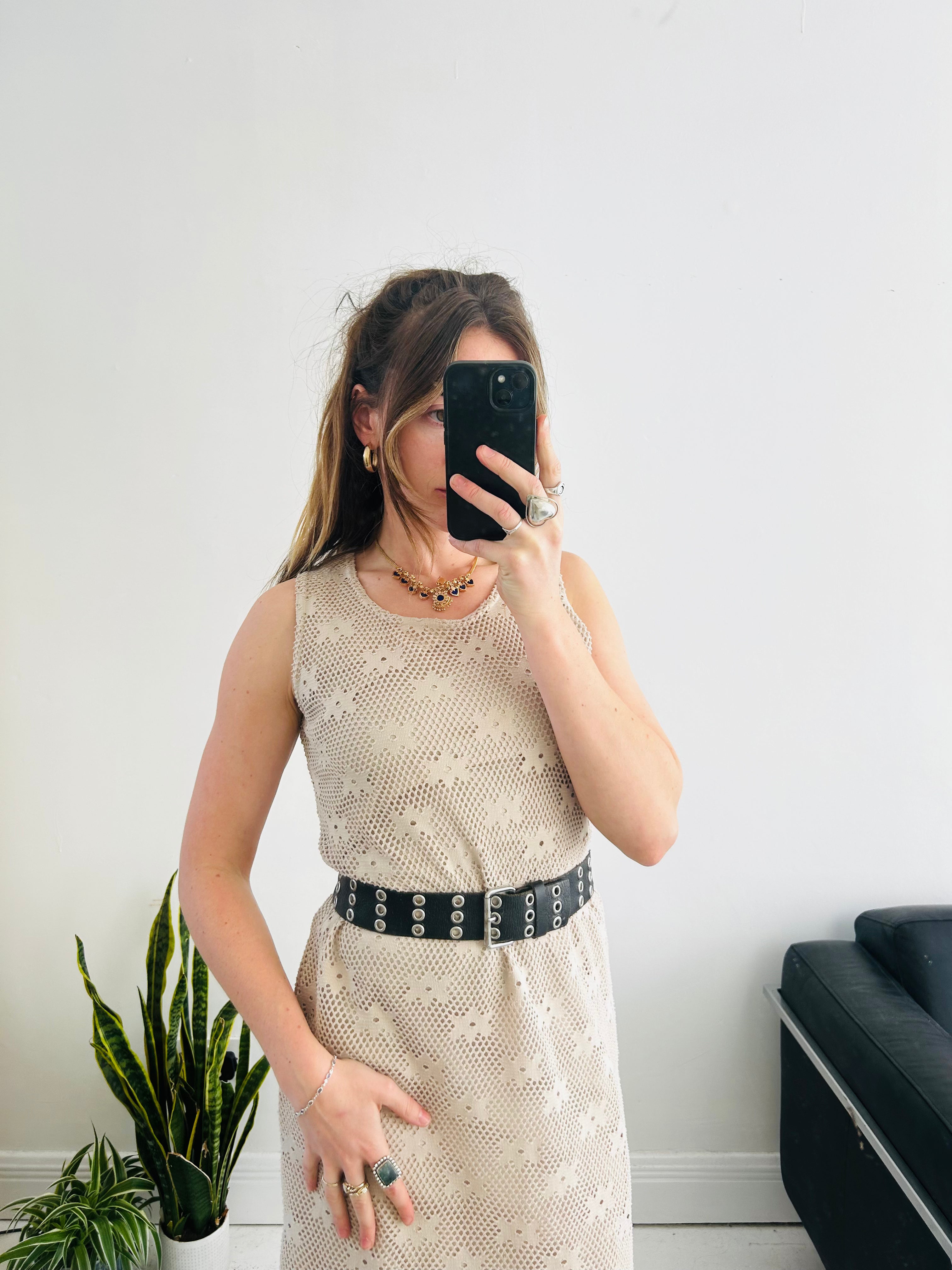 crochet 90's Dress Size 10/12
