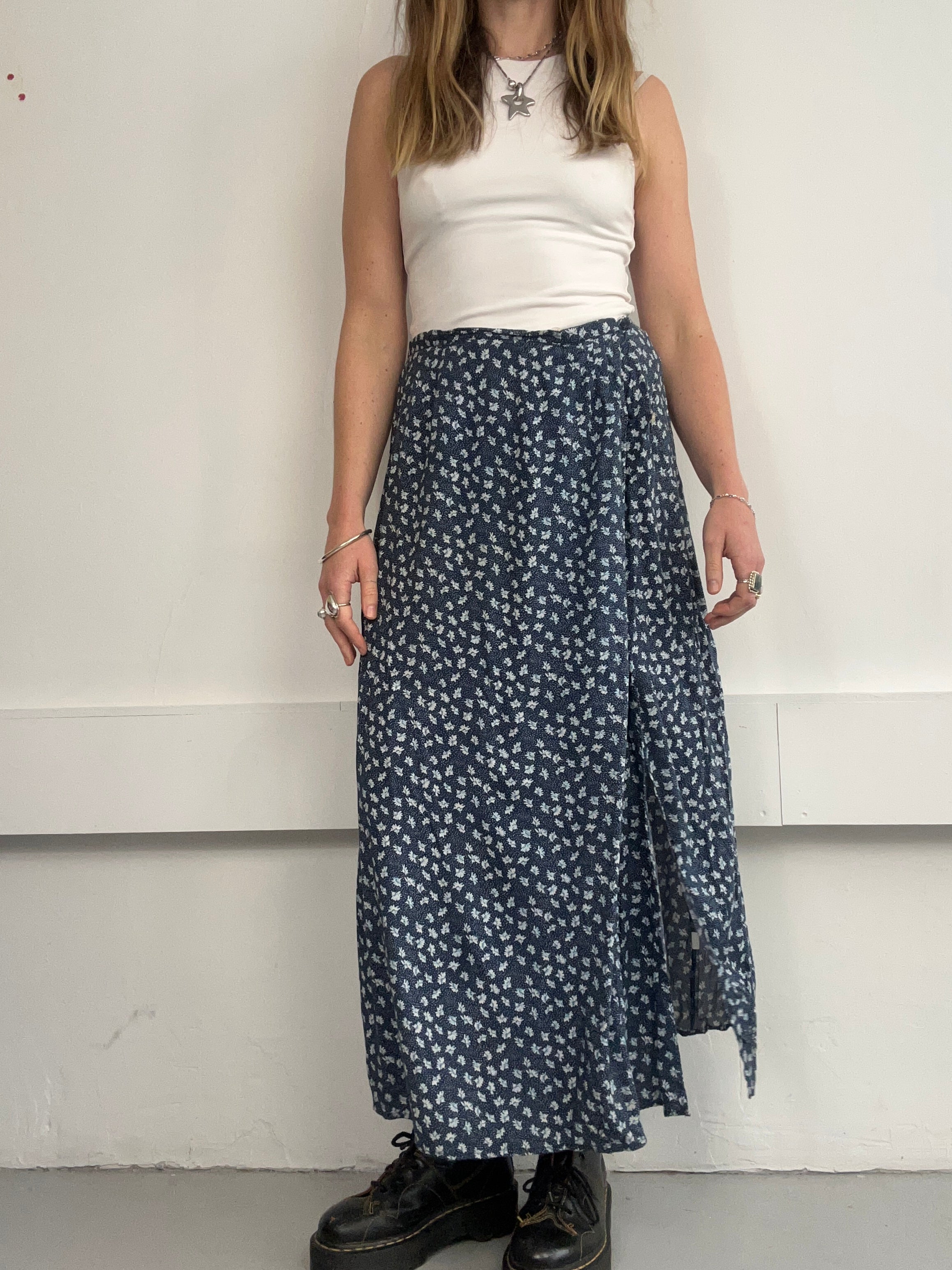 Flroal 90's Maxi Skirt Size 10