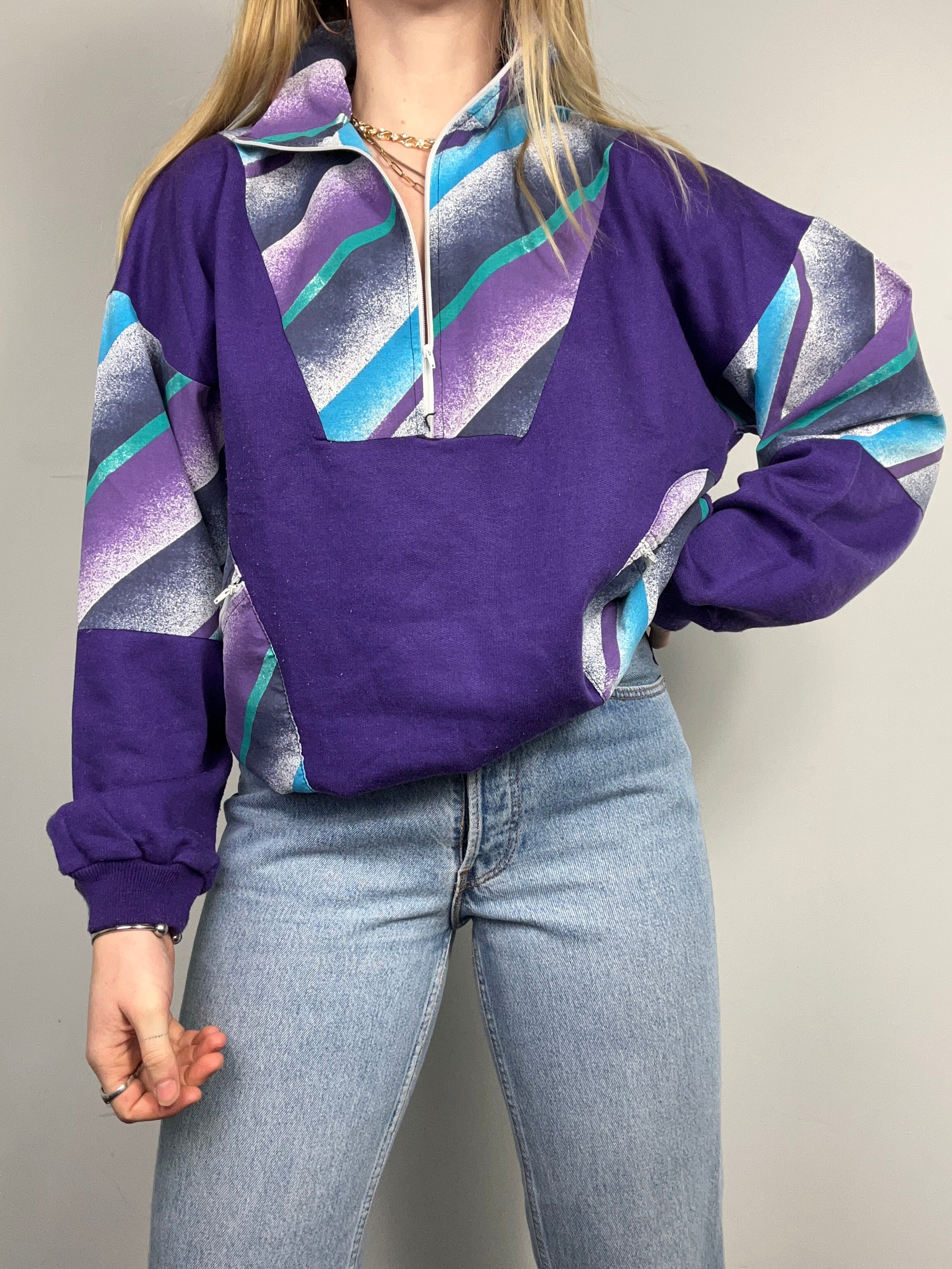 80's Half Zip Sweater Size 10