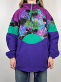 Purple 80's Fleece Size L