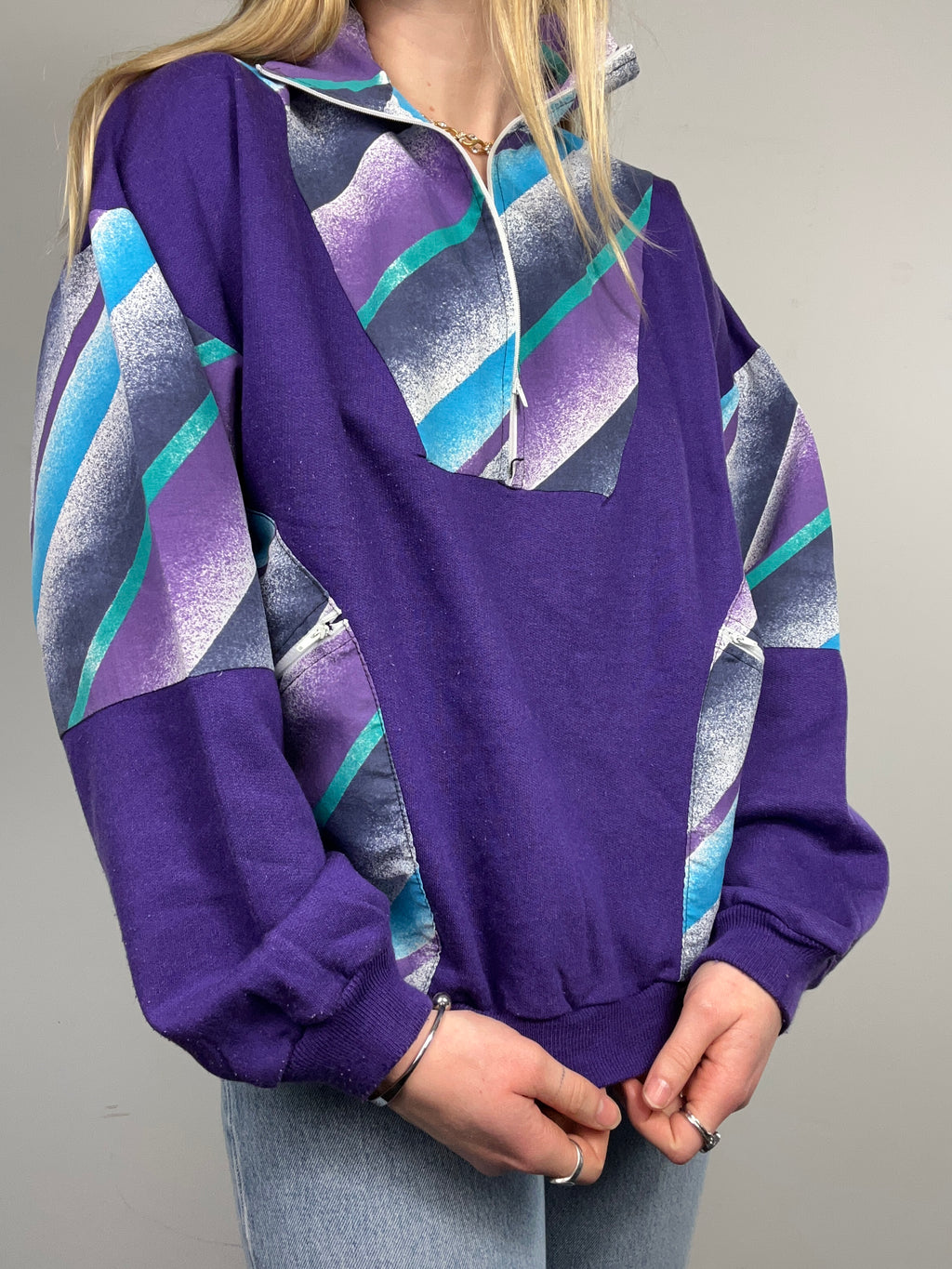 80's Half Zip Sweater Size 10