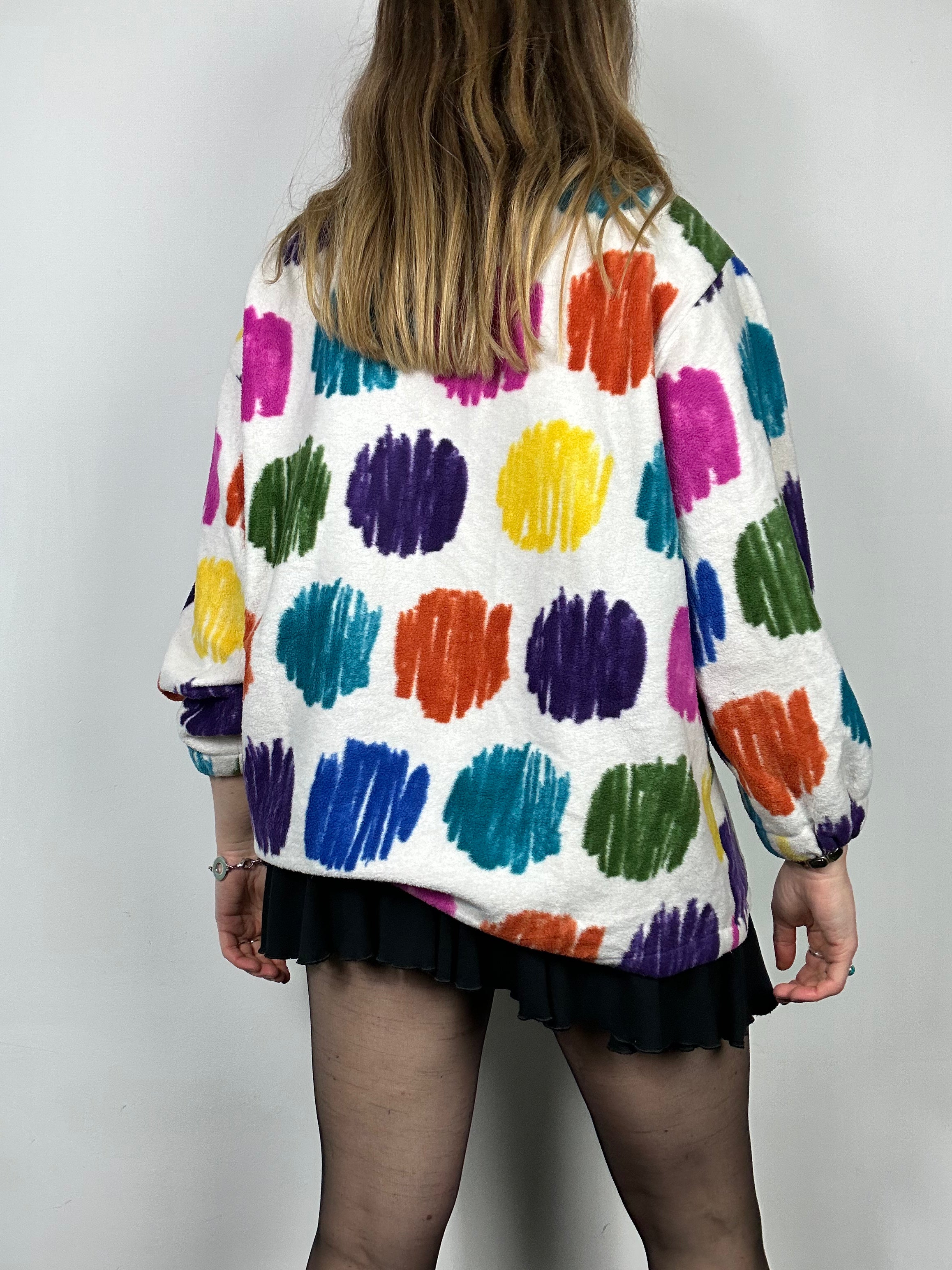 Half Zip Spotty Fleece Siz S