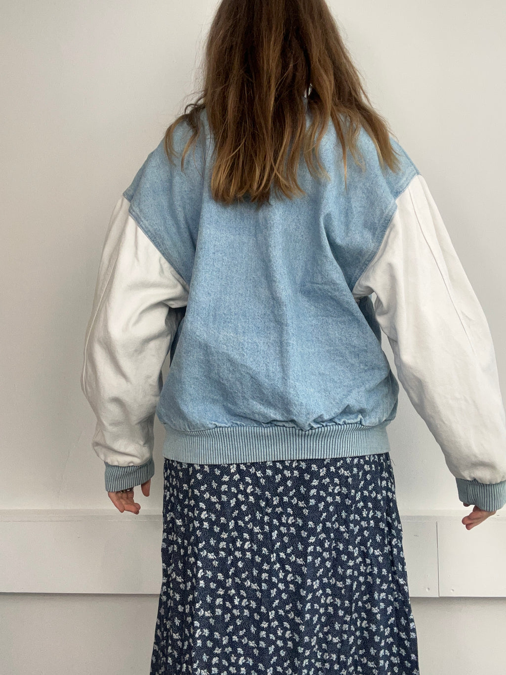 Denim 90's Bomber Jacket Size M