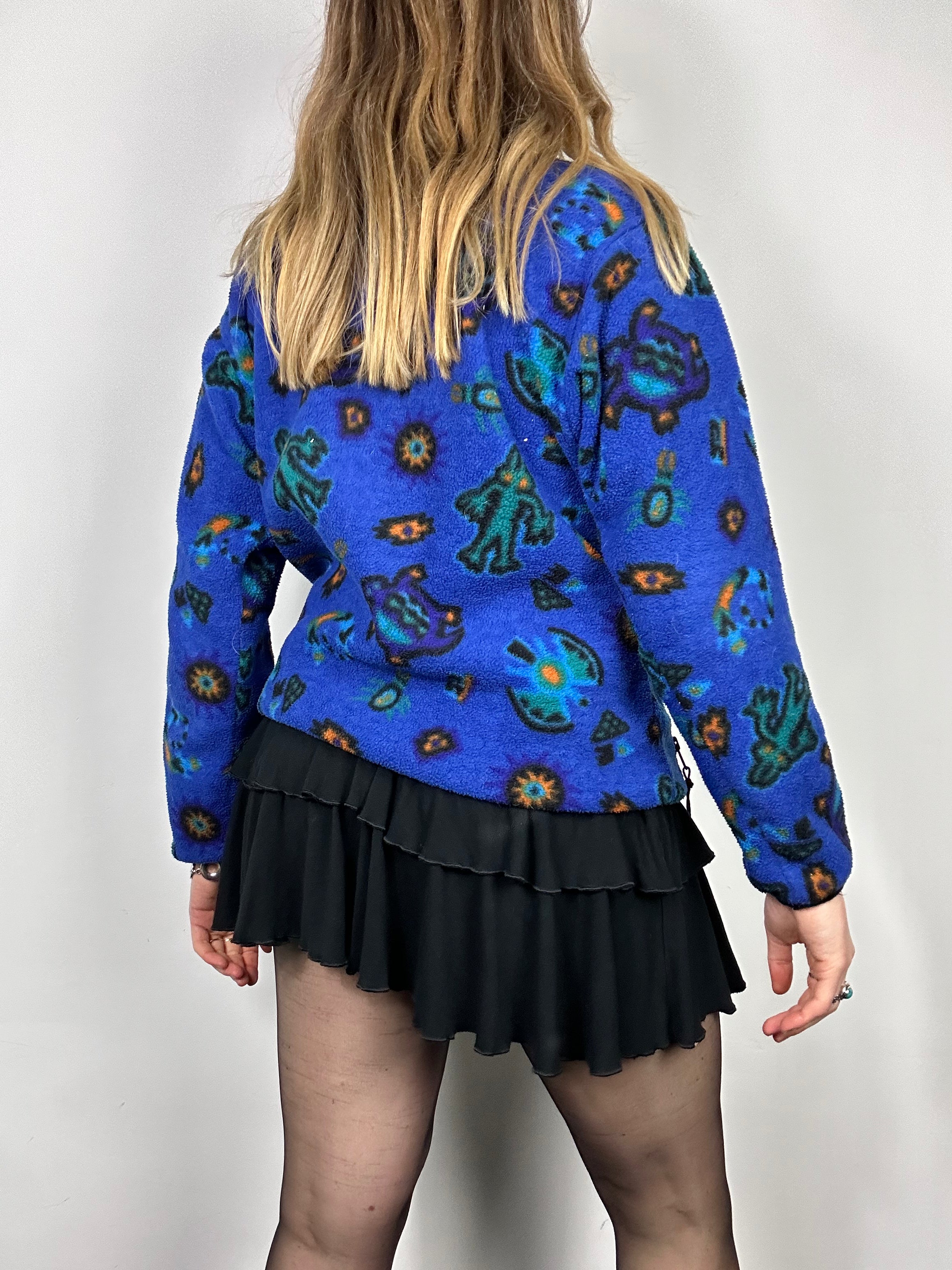 Blue 80's Fleece Size S