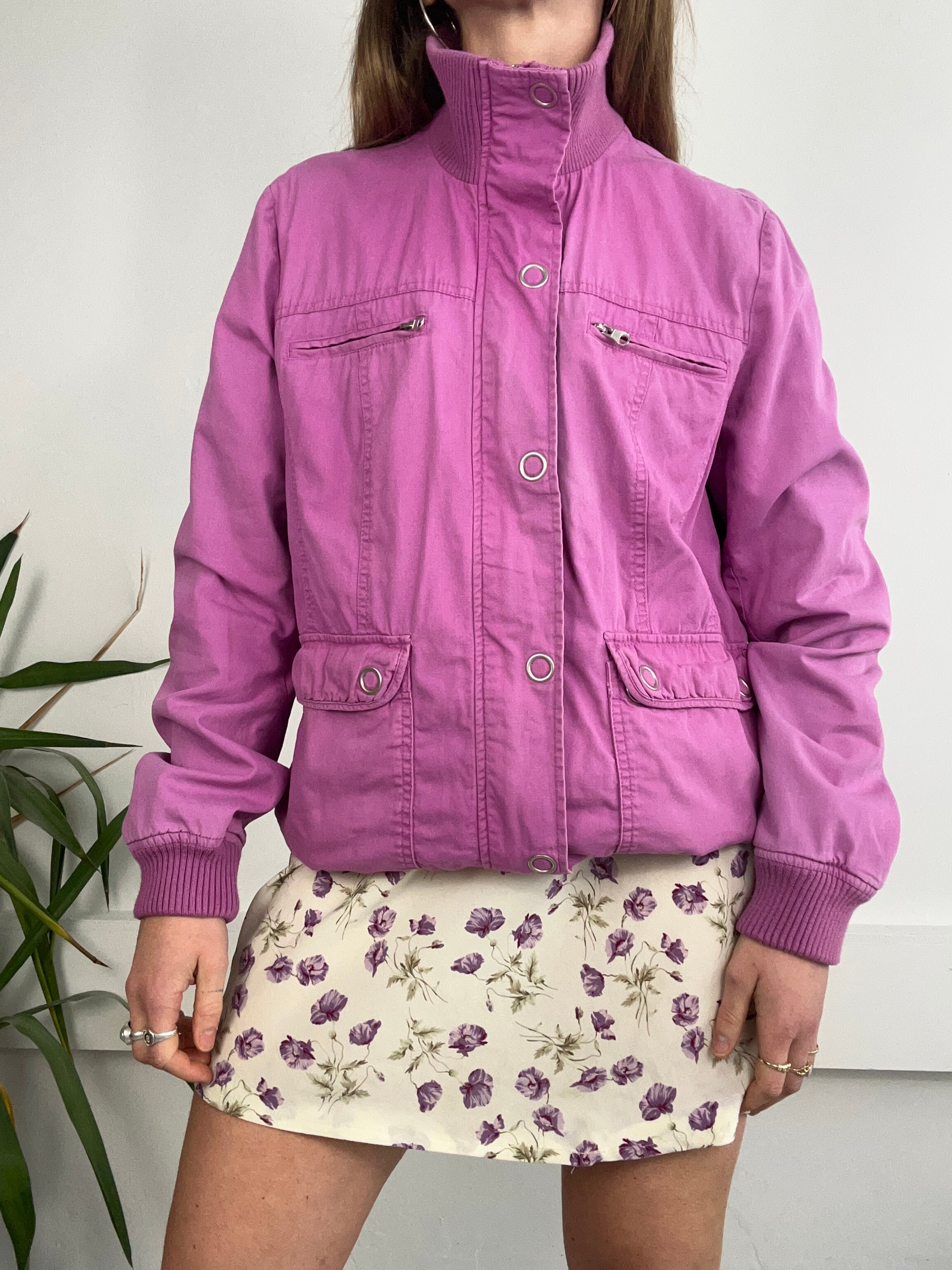 Purple Bomber Jacket Size M