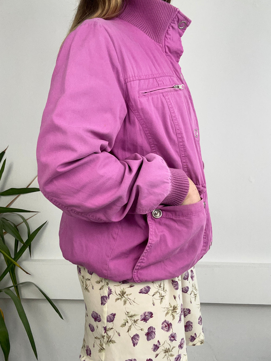 Purple Bomber Jacket Size M