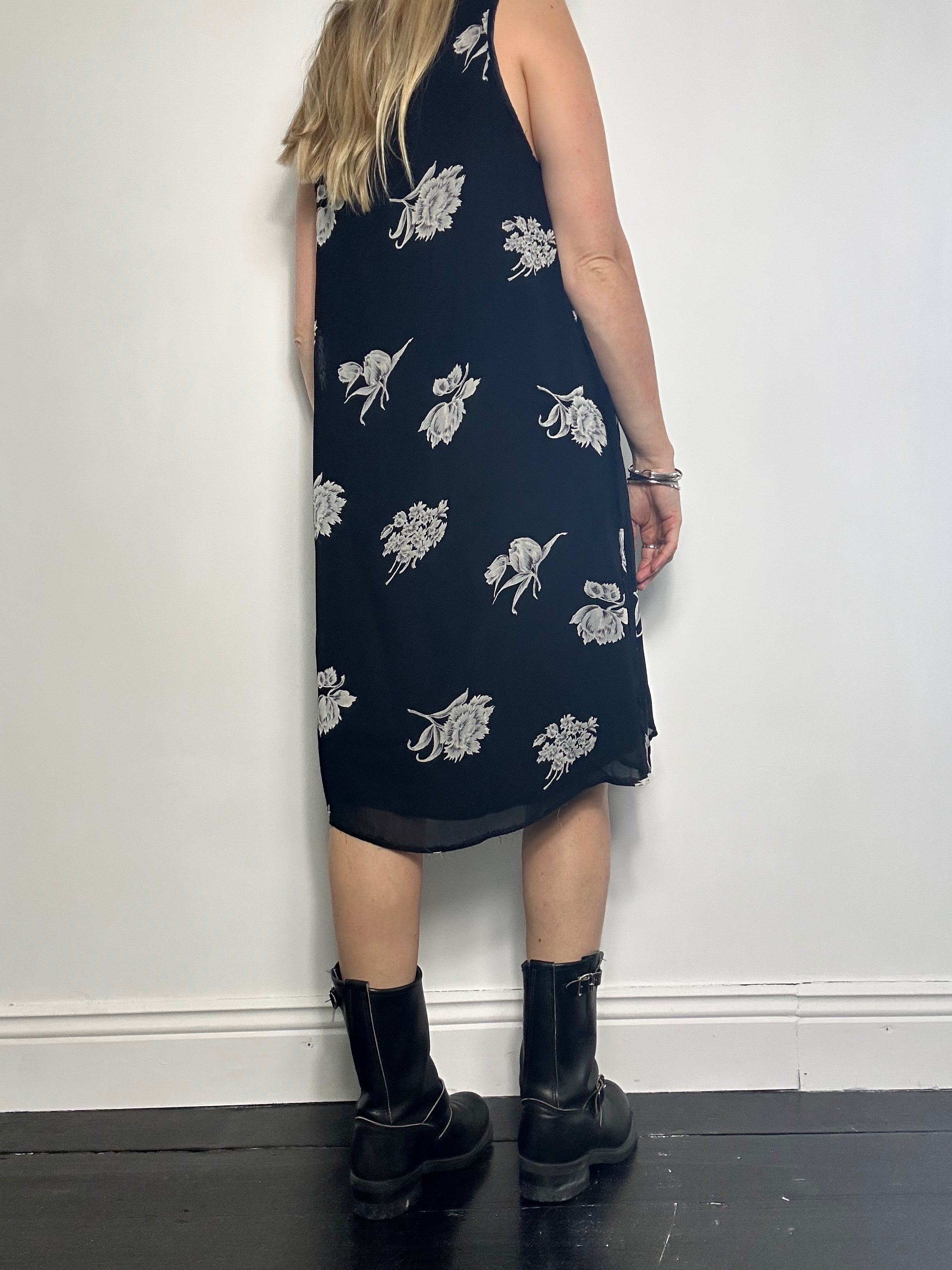 Floral 90's sun Dress Size 14