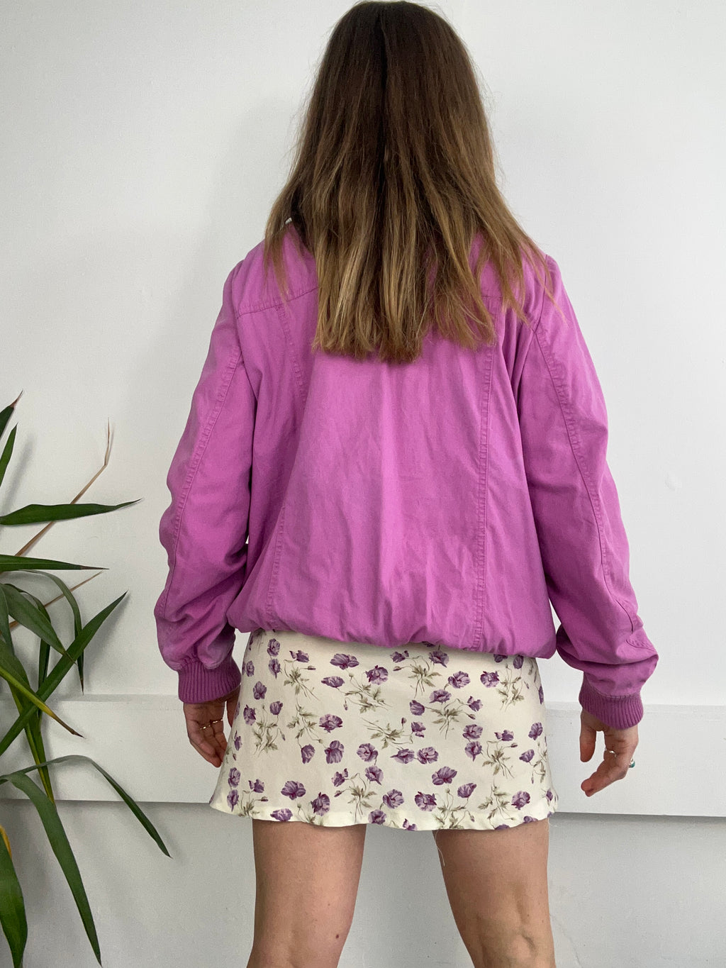 Purple Bomber Jacket Size M