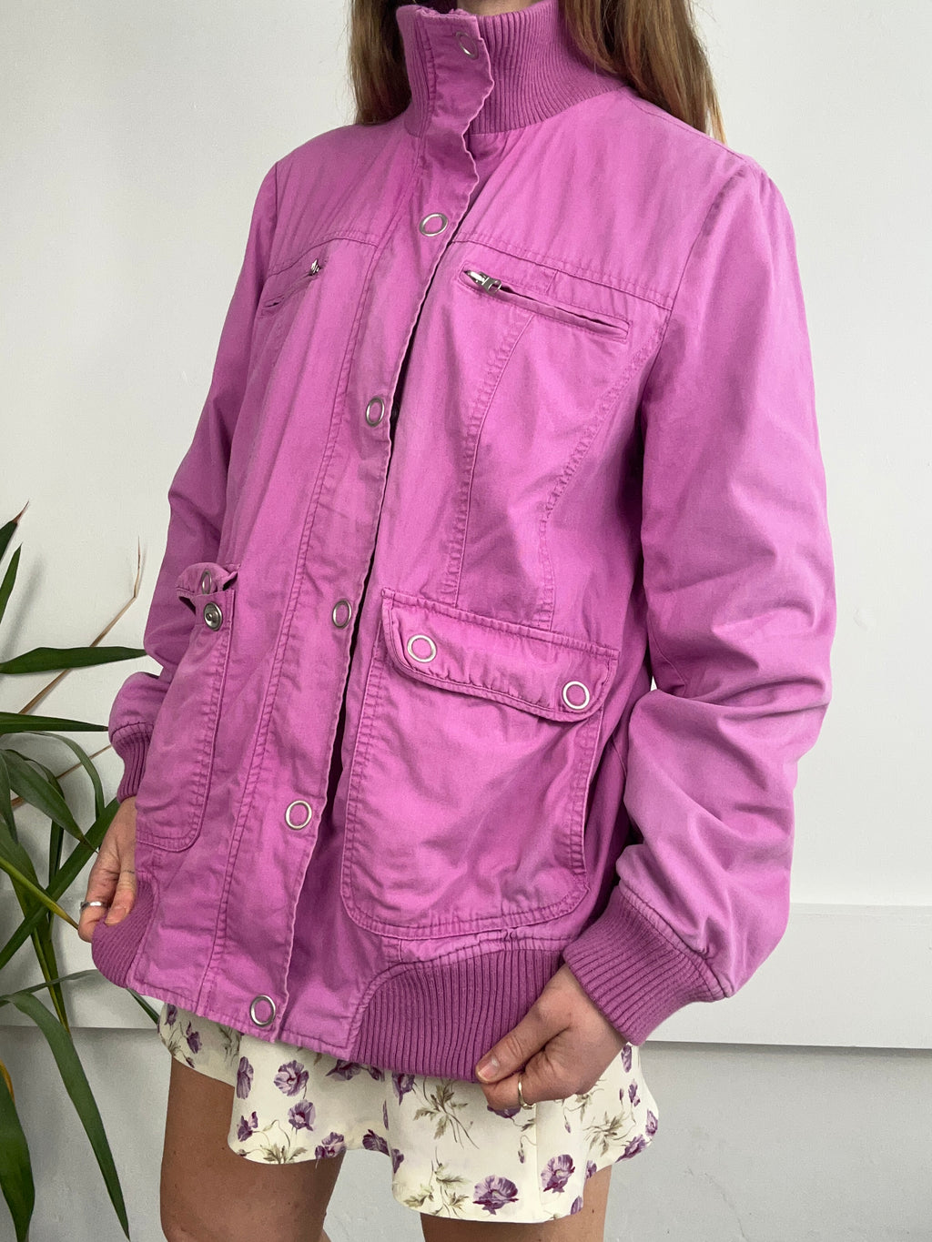 Purple Bomber Jacket Size M