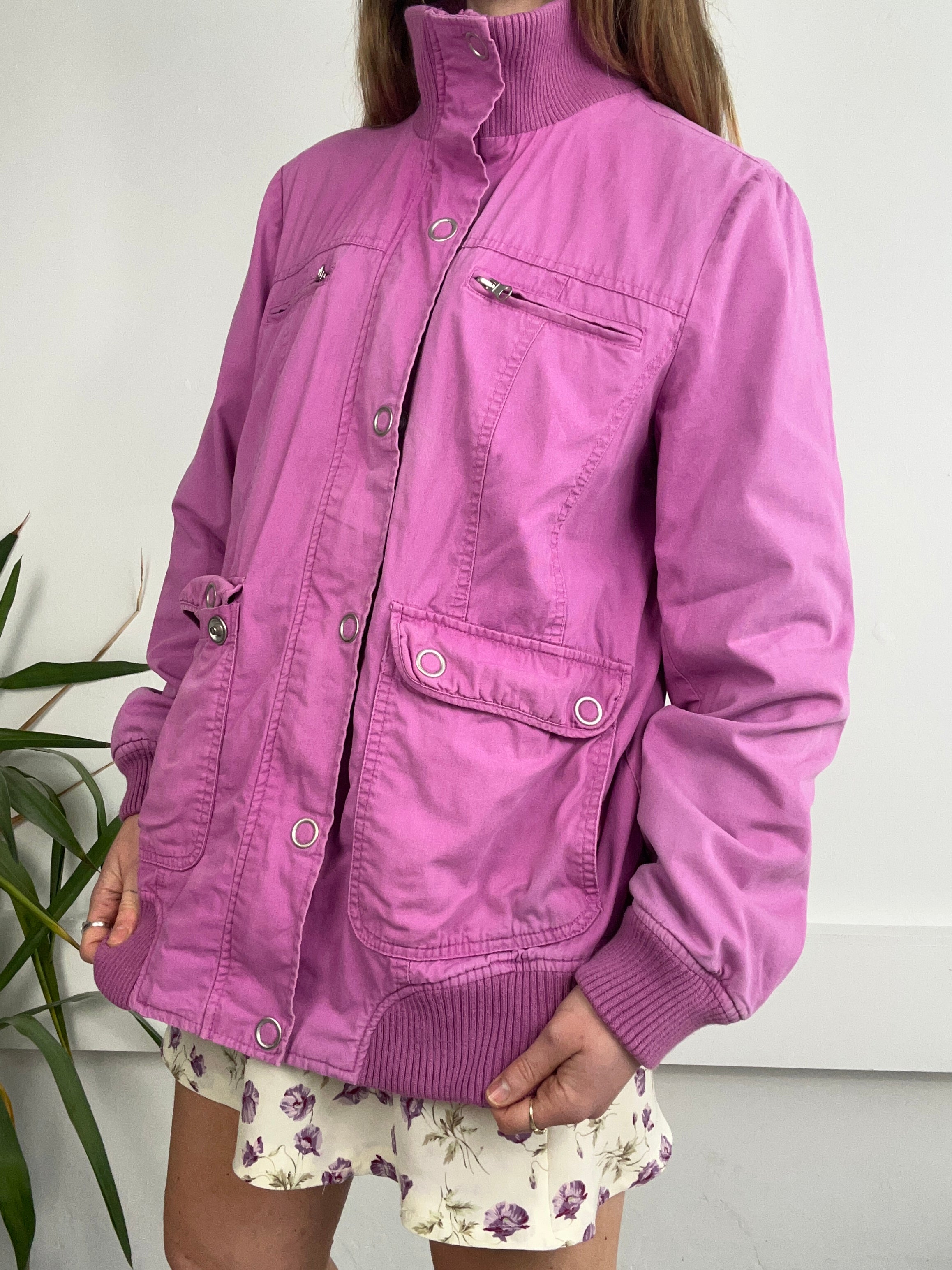 Purple Bomber Jacket Size M